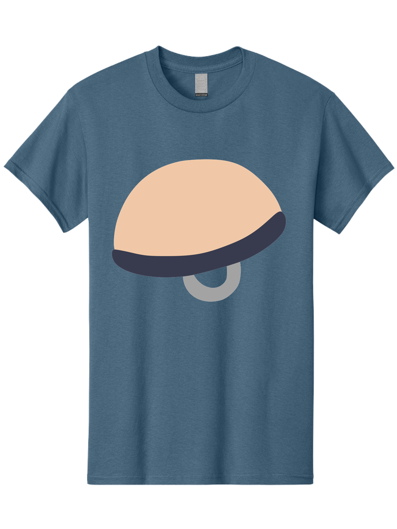 Mushroom Men'S Graphic Tee, 100% Cotton, Comfortable Casual Summer Wear, Machine Washable, Bicycle Seat, Bike Accessories, Cycling Equipment, Saddle Design, Bike Parts, Cycling Gear, Bicycle Component Aac058