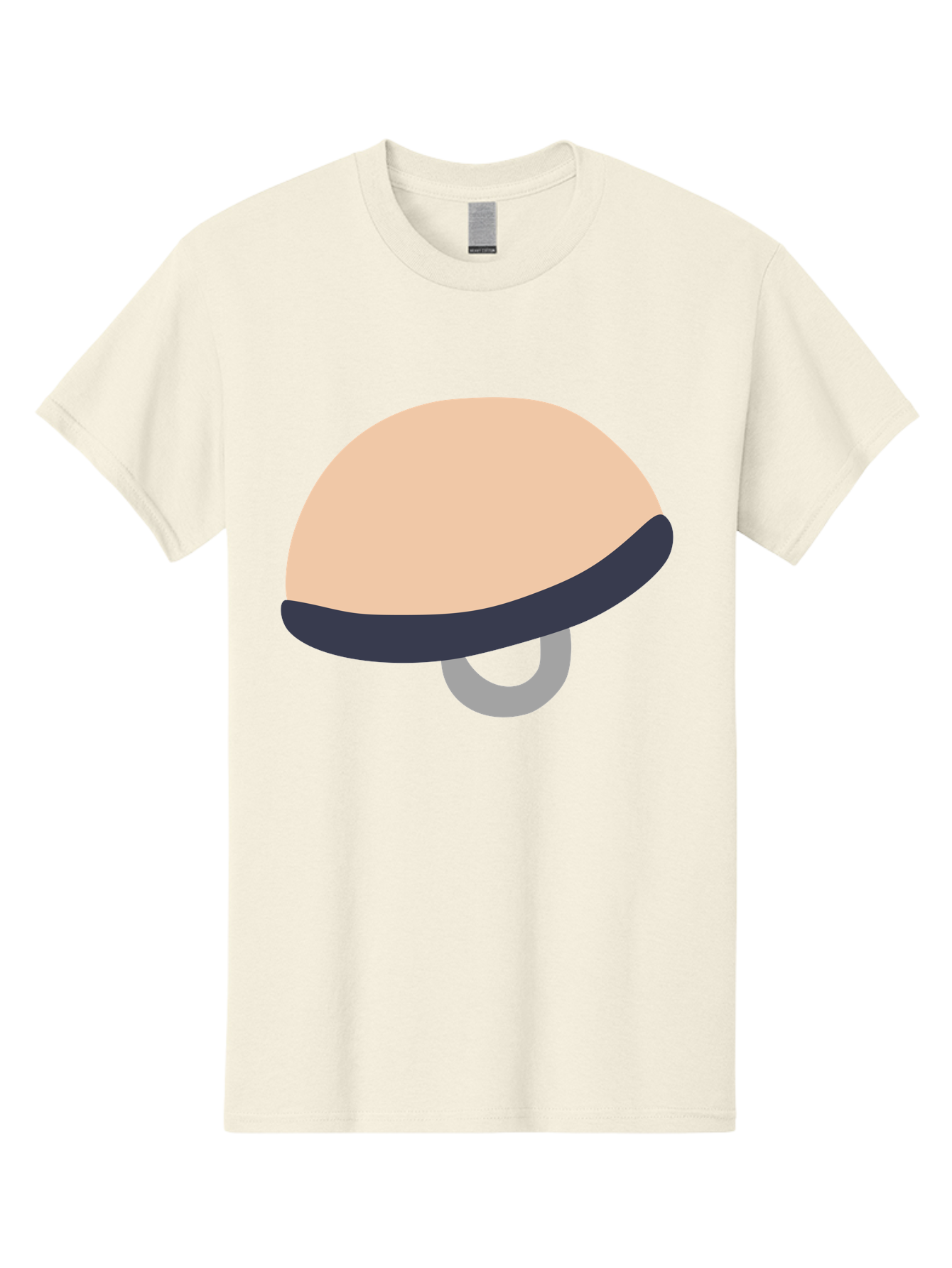 Mushroom Men'S Graphic Tee, 100% Cotton, Comfortable Casual Summer Wear, Machine Washable, Bicycle Seat, Bike Accessories, Cycling Equipment, Saddle Design, Bike Parts, Cycling Gear, Bicycle Component Aac058