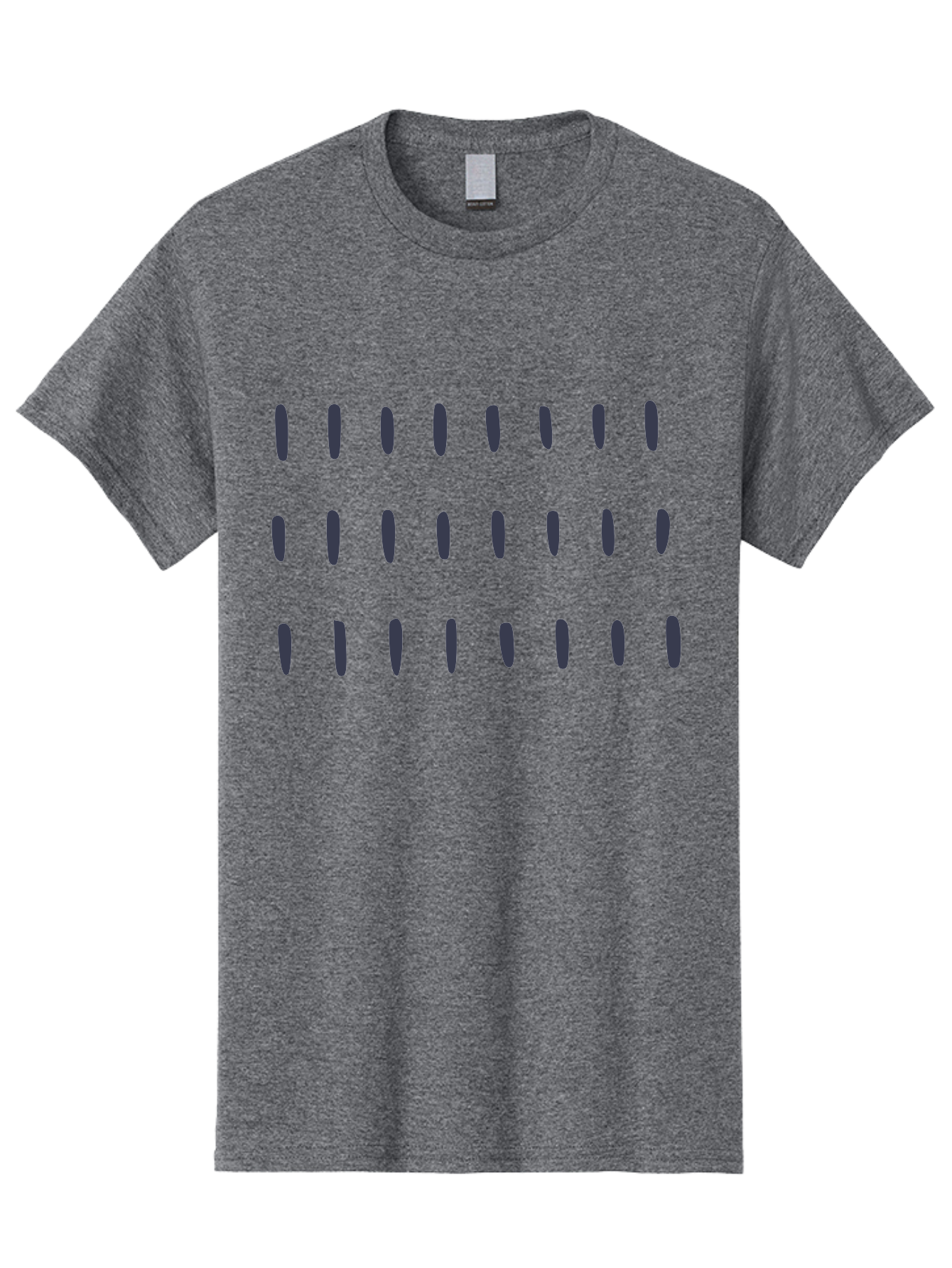 Oval-Pattern Men'S Graphic Tee, 100% Cotton, Comfortable Casual Summer Wear, Machine Washable, Pattern Of Gray Ovals, Repeating Design, Abstract Shapes, Minimalist Art, Geometric Shapes, Simple Texture, Gray Shapes On Green Aac063