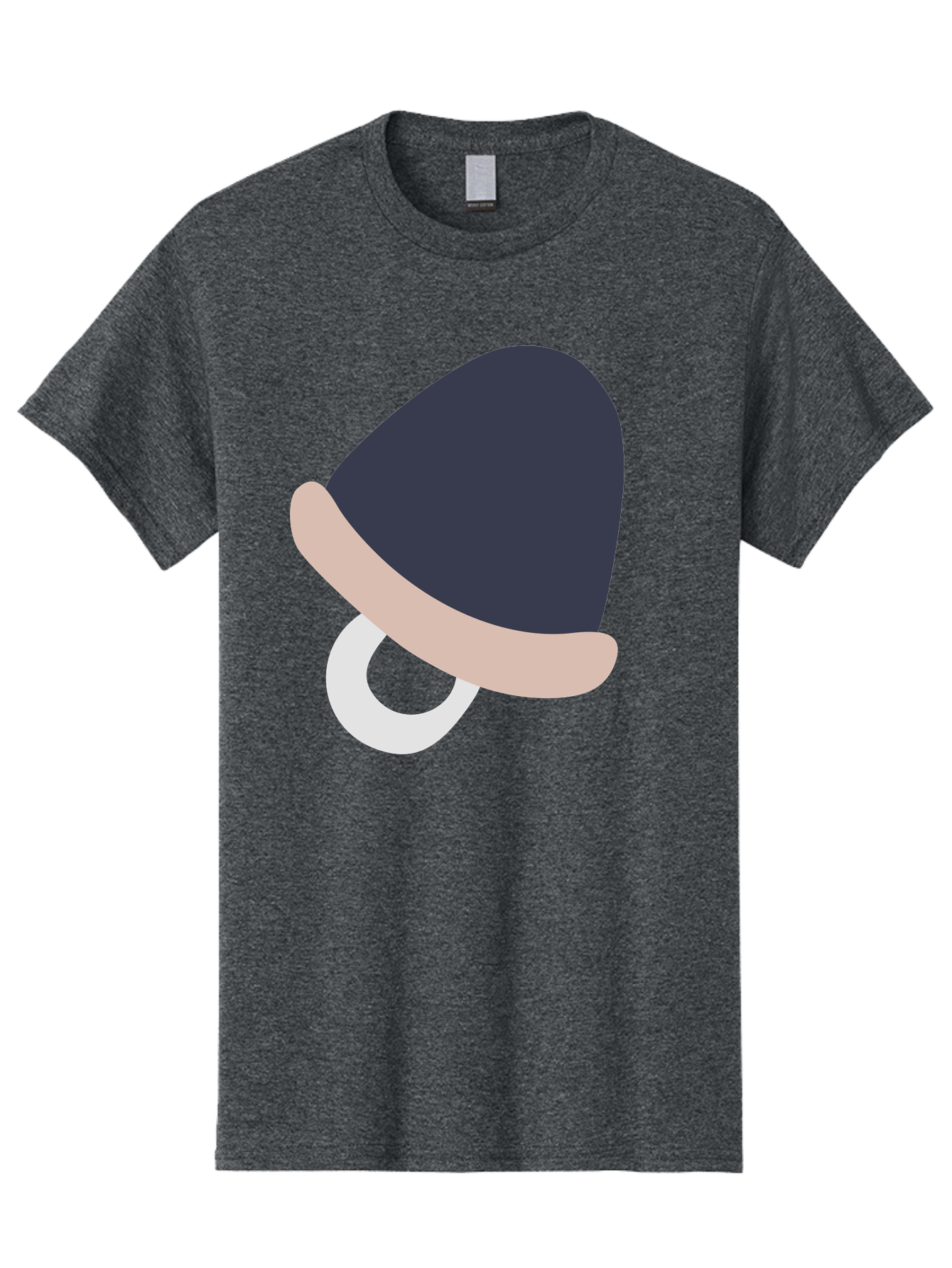 Pacifier Men'S Graphic Tee, 100% Cotton, Comfortable Casual Summer Wear, Machine Washable, Pacifier For Baby, Baby Soother, Nursery Accessories, Infant Care, Baby Supplies, Newborn Essentials Aac065