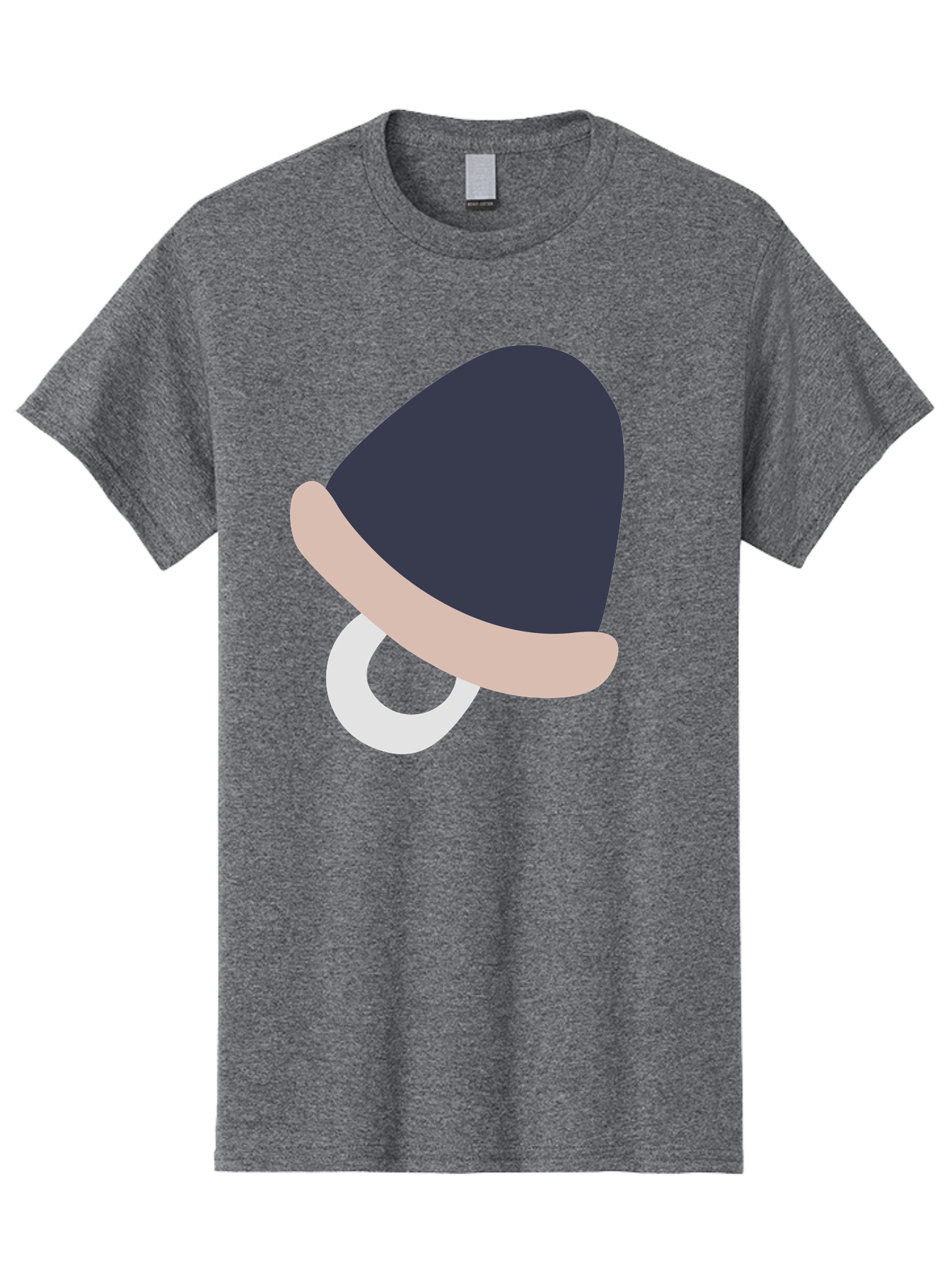 Pacifier Men'S Graphic Tee, 100% Cotton, Comfortable Casual Summer Wear, Machine Washable, Pacifier For Baby, Baby Soother, Nursery Accessories, Infant Care, Baby Supplies, Newborn Essentials Aac065