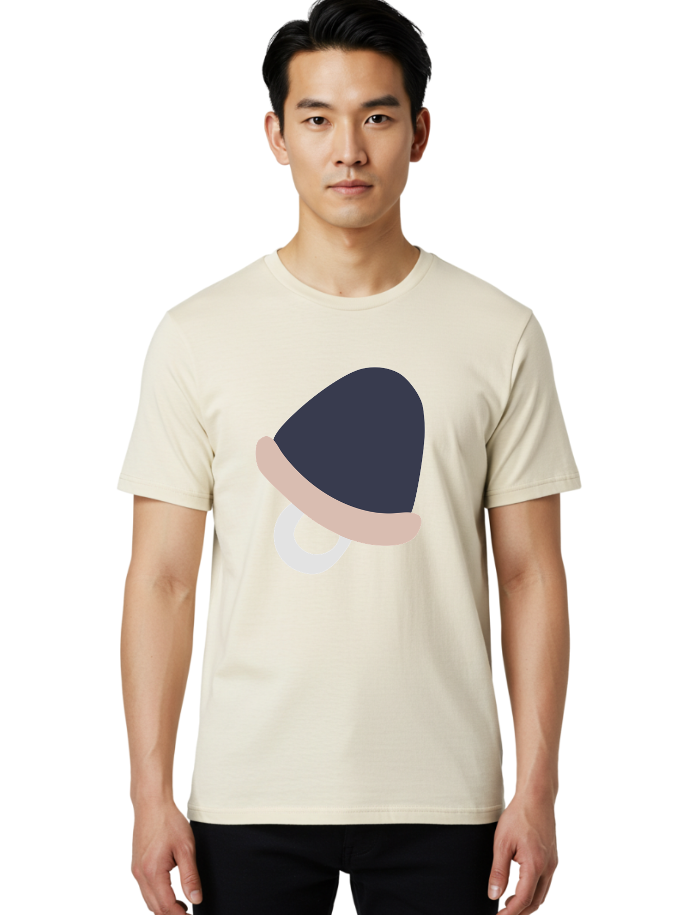 Pacifier Men'S Graphic Tee, 100% Cotton, Comfortable Casual Summer Wear, Machine Washable, Pacifier For Baby, Baby Soother, Nursery Accessories, Infant Care, Baby Supplies, Newborn Essentials Aac065