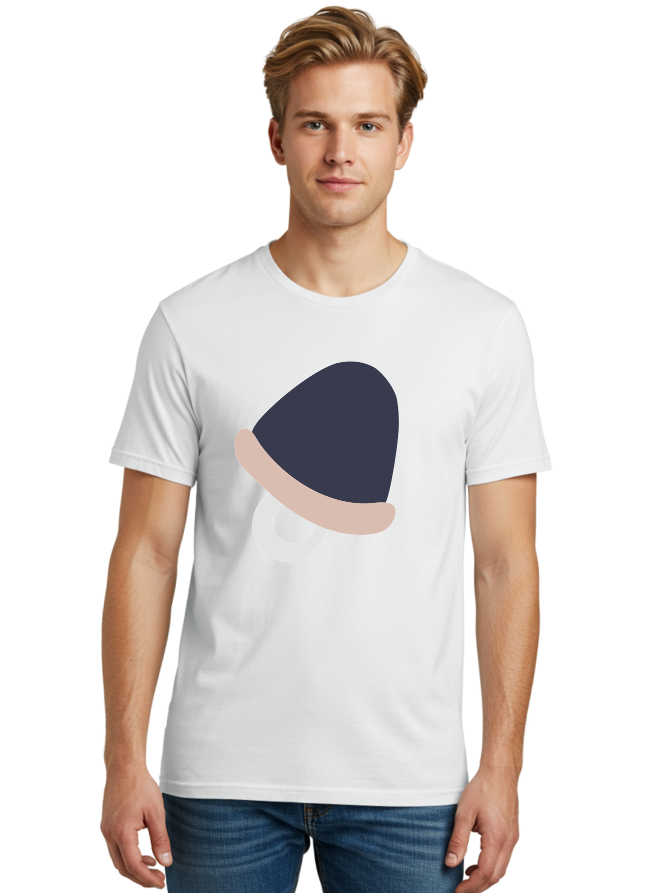 Pacifier Men'S Graphic Tee, 100% Cotton, Comfortable Casual Summer Wear, Machine Washable, Pacifier For Baby, Baby Soother, Nursery Accessories, Infant Care, Baby Supplies, Newborn Essentials Aac065