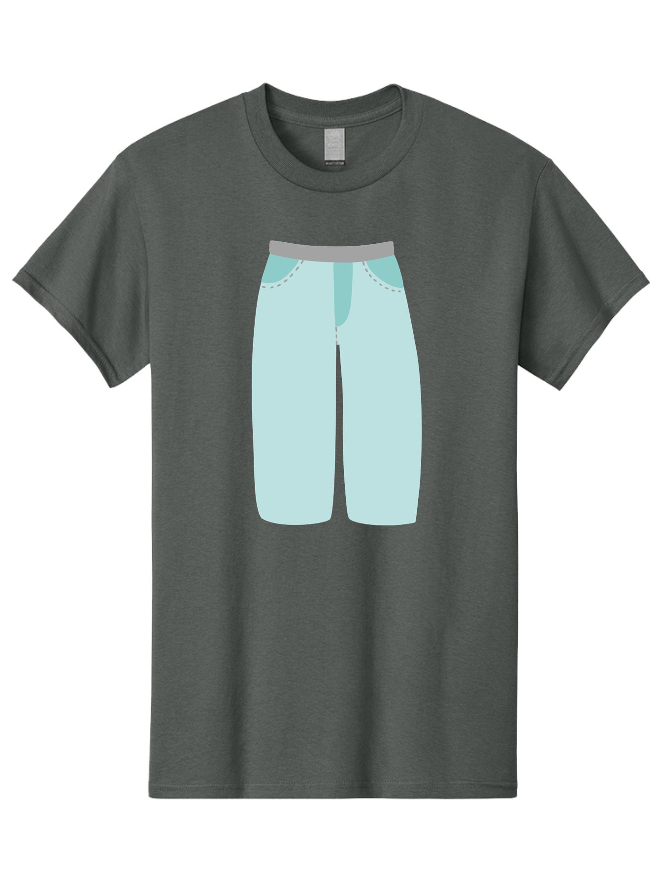 Pajama-Pants Men'S Graphic Tee, 100% Cotton, Comfortable Casual Summer Wear, Machine Washable, Light Blue Pants, Gray Waistband, Back Pockets, Casual Wear, Comfortable Clothing, Simple Design, Minimal Style, Fashion Illustration Aac066