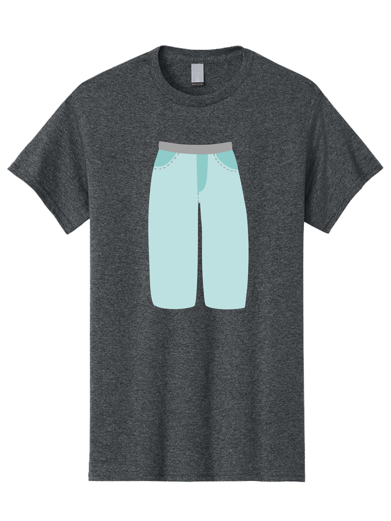 Pajama-Pants Men'S Graphic Tee, 100% Cotton, Comfortable Casual Summer Wear, Machine Washable, Light Blue Pants, Gray Waistband, Back Pockets, Casual Wear, Comfortable Clothing, Simple Design, Minimal Style, Fashion Illustration Aac066