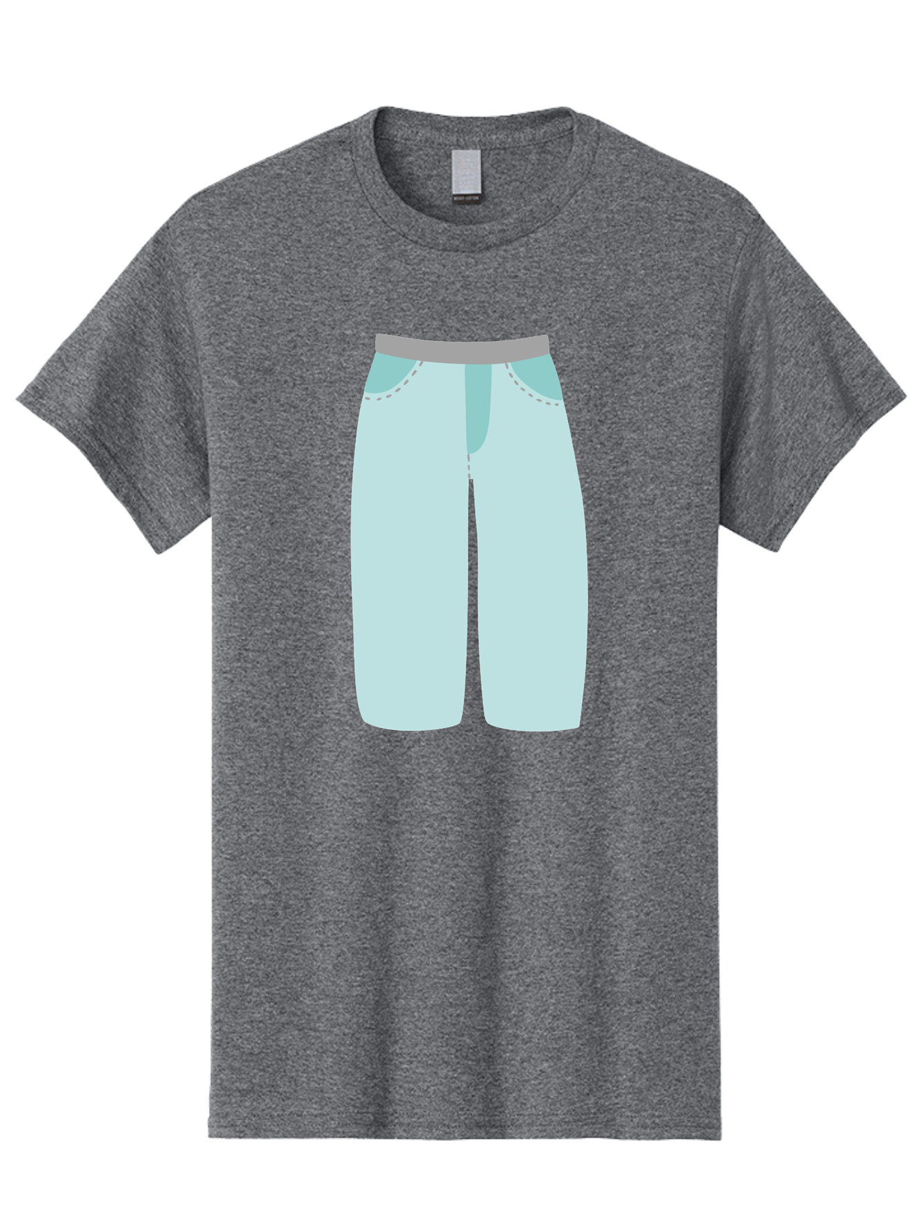 Pajama-Pants Men'S Graphic Tee, 100% Cotton, Comfortable Casual Summer Wear, Machine Washable, Light Blue Pants, Gray Waistband, Back Pockets, Casual Wear, Comfortable Clothing, Simple Design, Minimal Style, Fashion Illustration Aac066