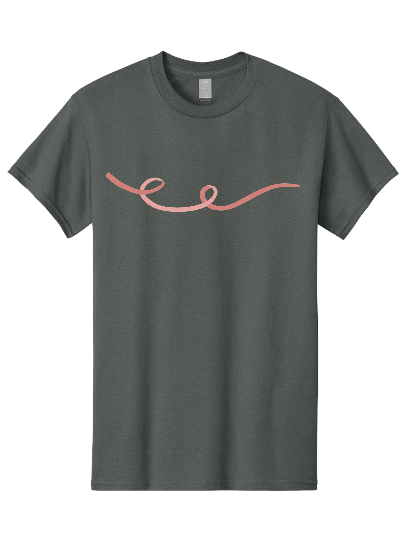 Pink-Swirl-Line Men'S Graphic Tee, 100% Cotton, Comfortable Casual Summer Wear, Machine Washable, Pink Scribble, Swirling Lines, Abstract Art, Minimalist Design, Simple Shapes, Artistic Expression, Creative Element, Modern Graphic Aac082
