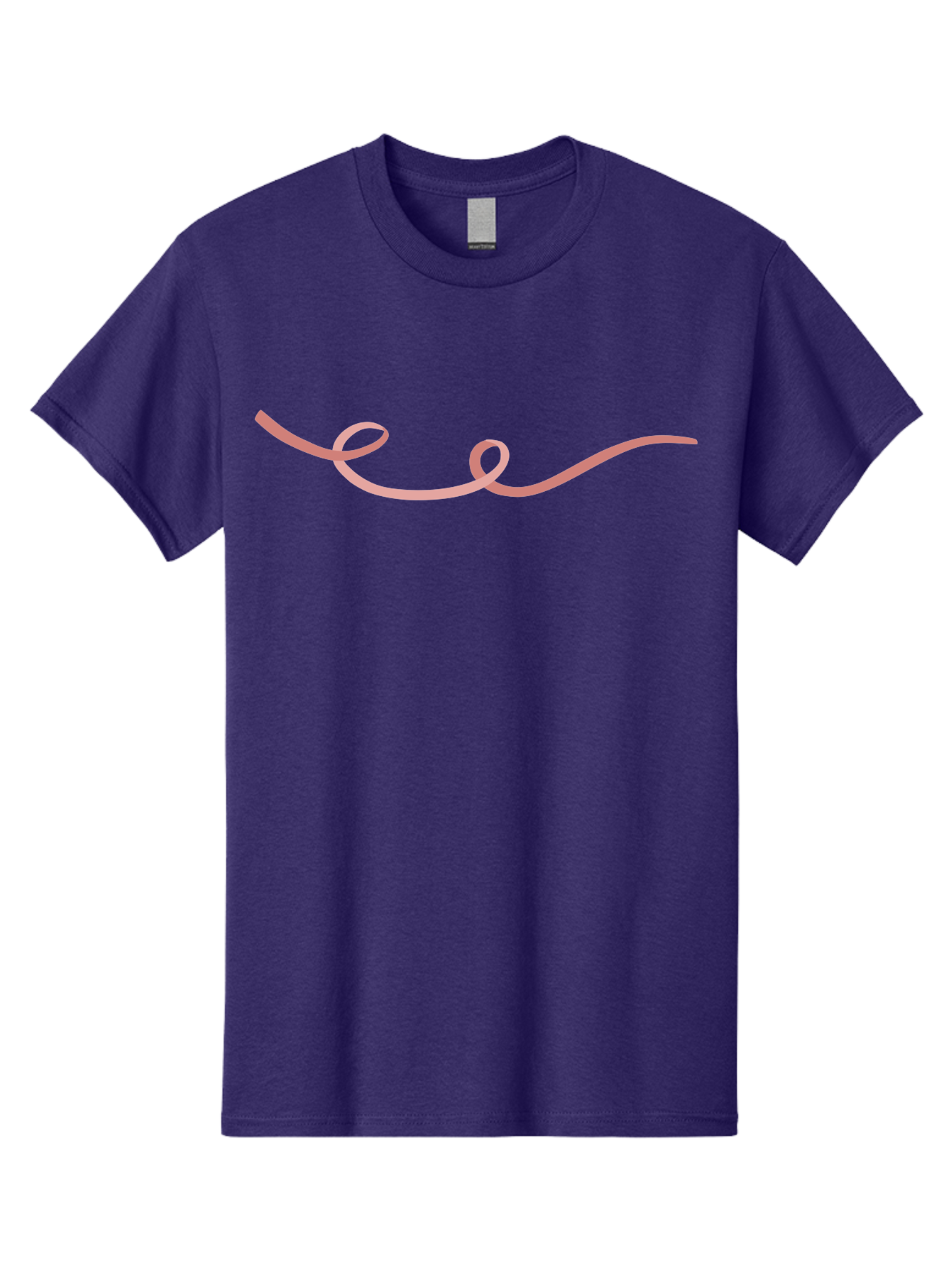 Pink-Swirl-Line Men'S Graphic Tee, 100% Cotton, Comfortable Casual Summer Wear, Machine Washable, Pink Scribble, Swirling Lines, Abstract Art, Minimalist Design, Simple Shapes, Artistic Expression, Creative Element, Modern Graphic Aac082