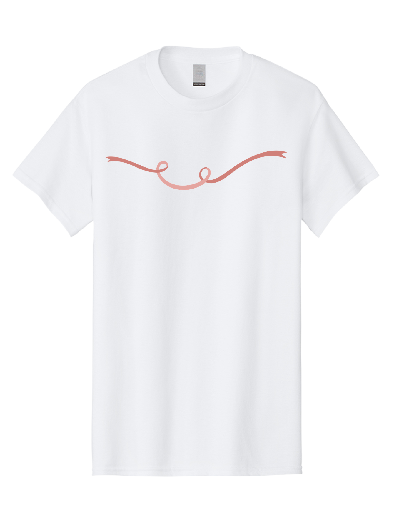 Pink-Swirl Men'S Graphic Tee, 100% Cotton, Comfortable Casual Summer Wear, Machine Washable, Curly Pink Line, Swirling Curve, Abstract Shape, Artistic Design, Minimalist Art, Flowing Line, Modern Graphics Aac083