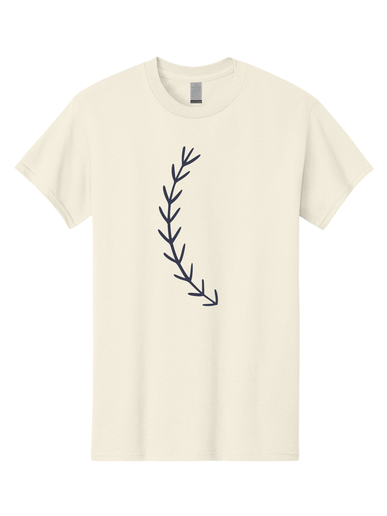 Purple-Branch Men'S Graphic Tee, 100% Cotton, Comfortable Casual Summer Wear, Machine Washable, Hand Drawn Purple Branch, Simple Design, Minimalist Art, Dark Purple Lines, Leafy Pattern, Abstract Illustration, Artistic Expression Aac088