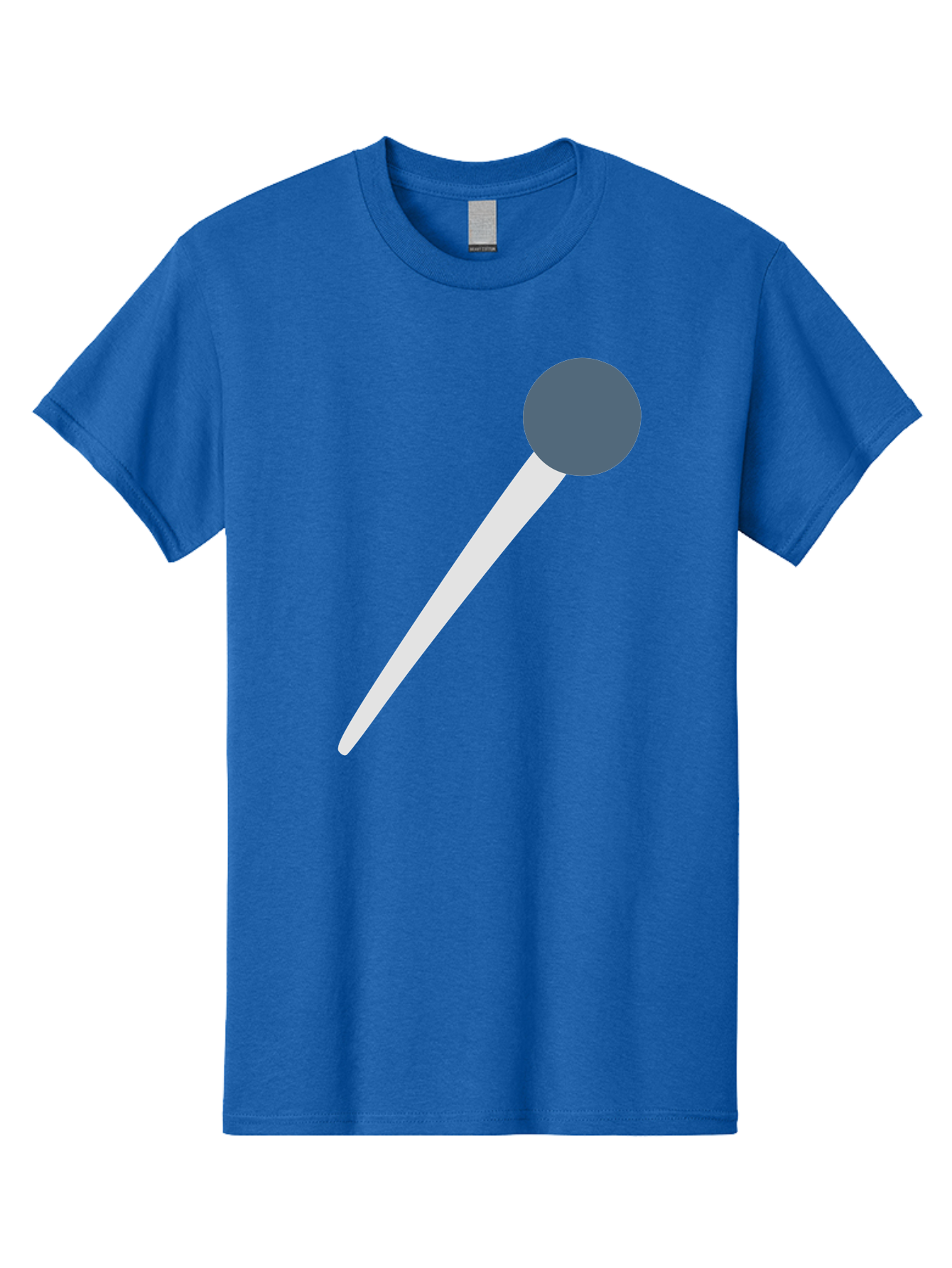 Push-Pin Men'S Graphic Tee, 100% Cotton, Comfortable Casual Summer Wear, Machine Washable, Push Pin, Office Supply, Gray Head, White Shaft, Graphic Icon, Minimalist Design, Simple Illustration Aac090