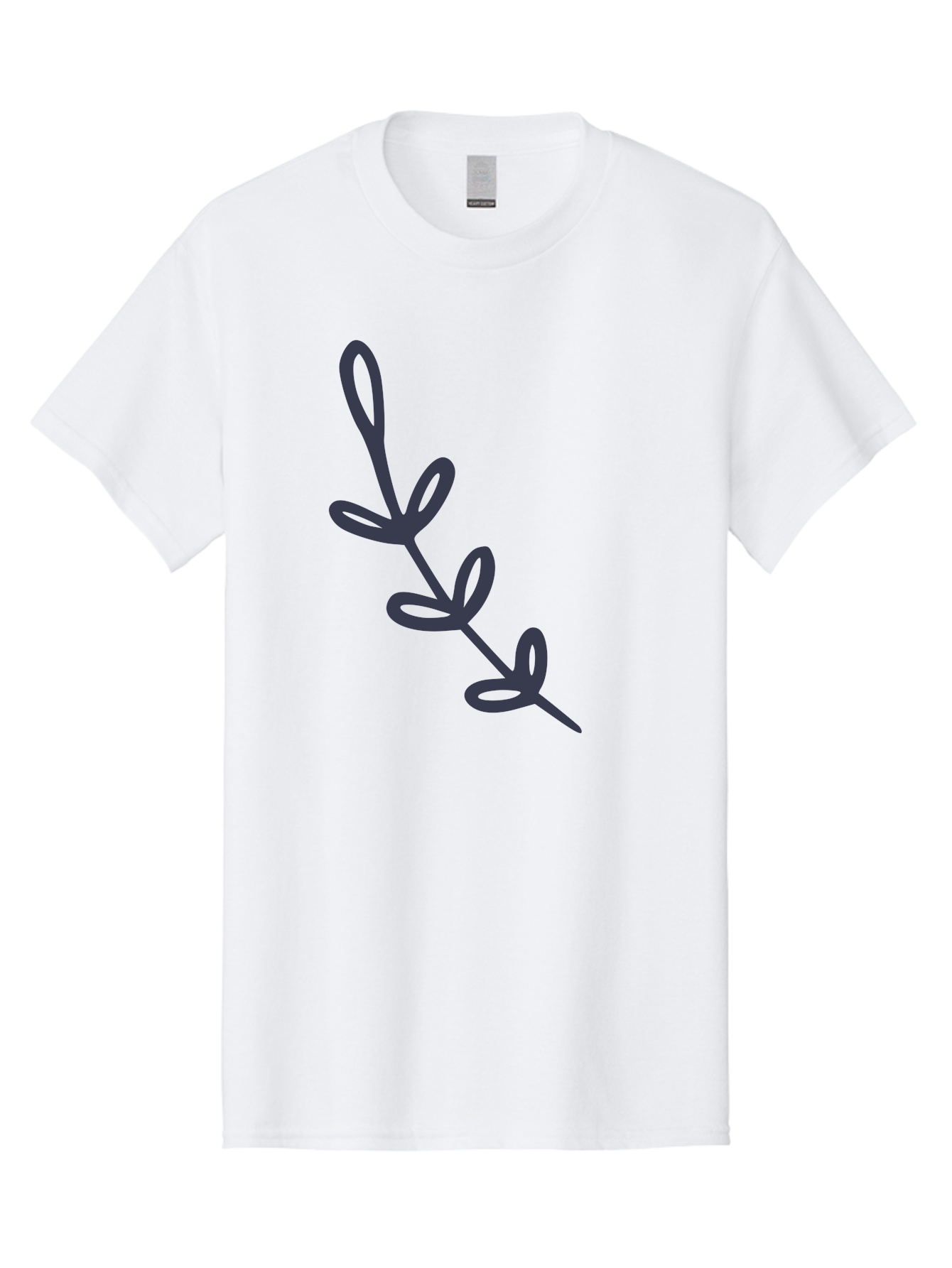 Rosemary Men'S Graphic Tee, 100% Cotton, Comfortable Casual Summer Wear, Machine Washable, Rosemary Herb, Sprig Of Rosemary, Dark Gray Illustration, Simple Design, Minimalist Art, Herb Icon, Kitchen Decor, Cooking Inspiration, Culinary Symbol Aac092