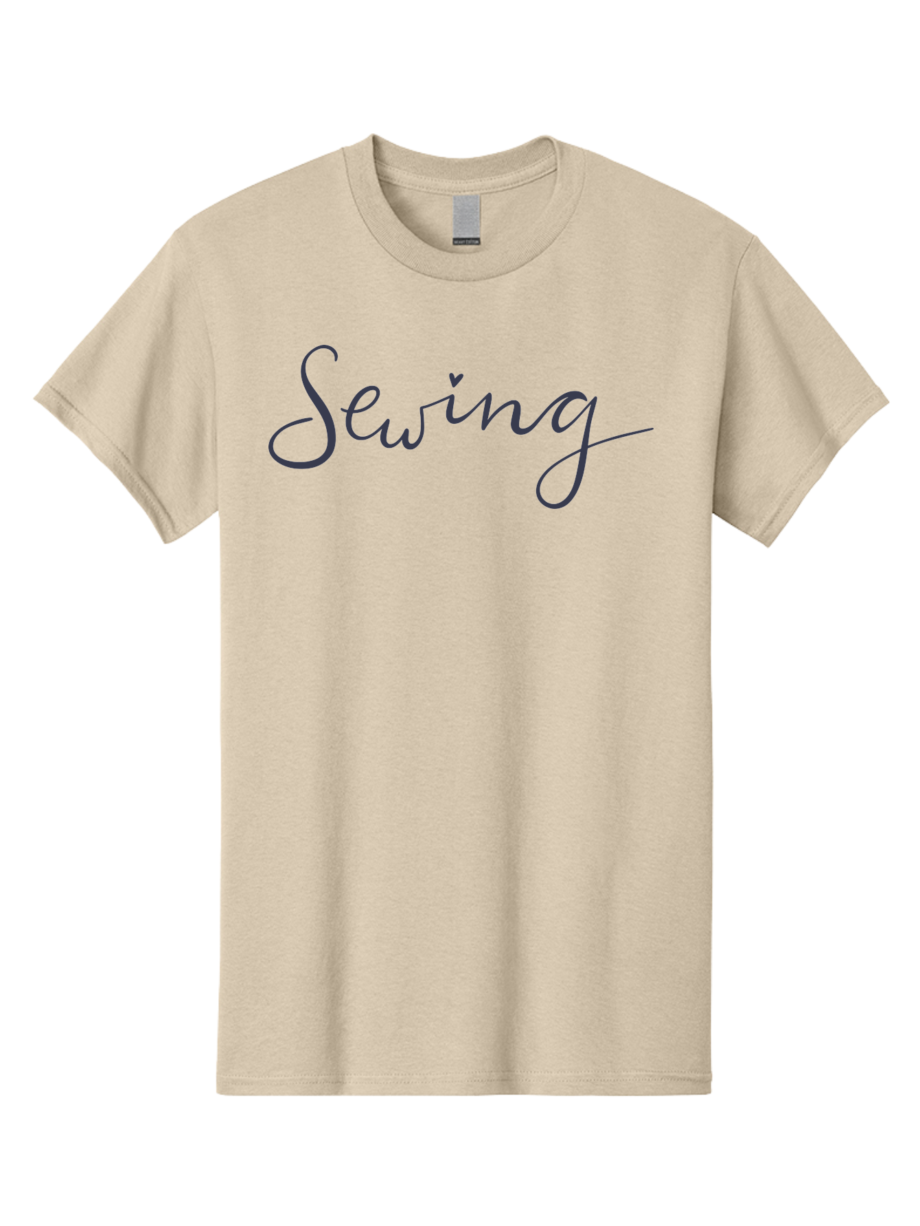 Sewing-2 Men'S Graphic Tee, 100% Cotton, Comfortable Casual Summer Wear, Machine Washable, Sewing, Sewing Crafts, Hand Lettering, Cursive Script, Needlework, Crafting Community Aac097