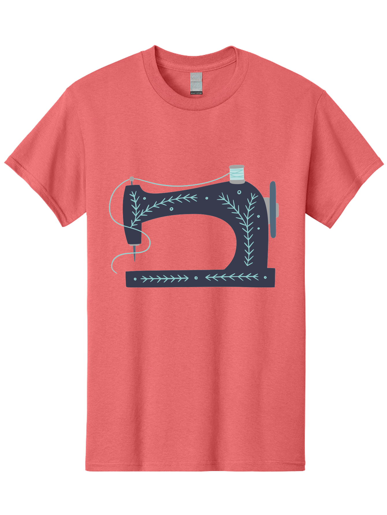 Sewing-Machine-3 Men'S Graphic Tee, 100% Cotton, Comfortable Casual Summer Wear, Machine Washable, Vintage Sewing Machine, Floral Designs, Sewing Decor, Needle And Thread, Textile Art, Creative Inspiration, Diy Fashion, Handmade Crafts Aac102