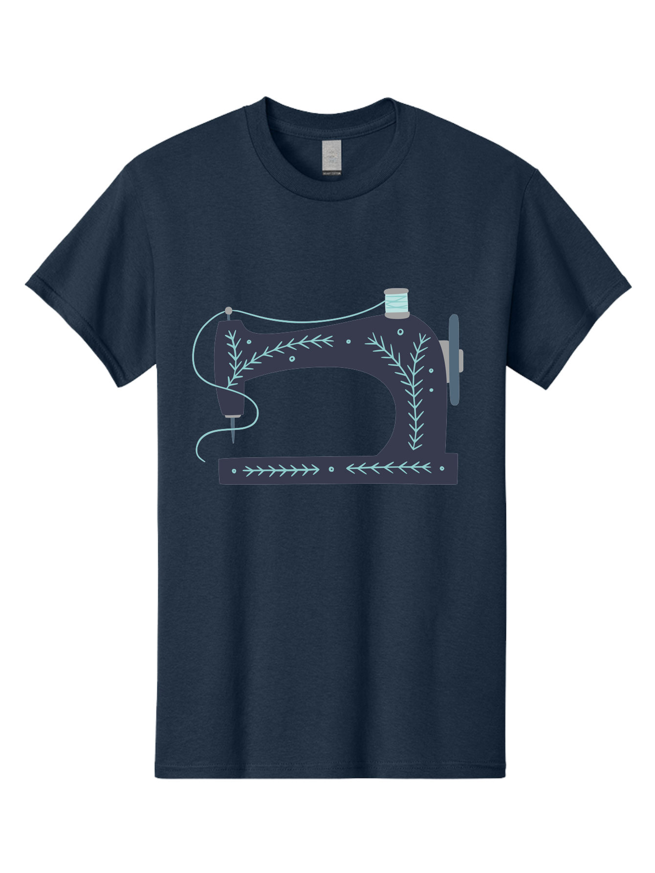 Sewing-Machine-3 Men'S Graphic Tee, 100% Cotton, Comfortable Casual Summer Wear, Machine Washable, Vintage Sewing Machine, Floral Designs, Sewing Decor, Needle And Thread, Textile Art, Creative Inspiration, Diy Fashion, Handmade Crafts Aac102