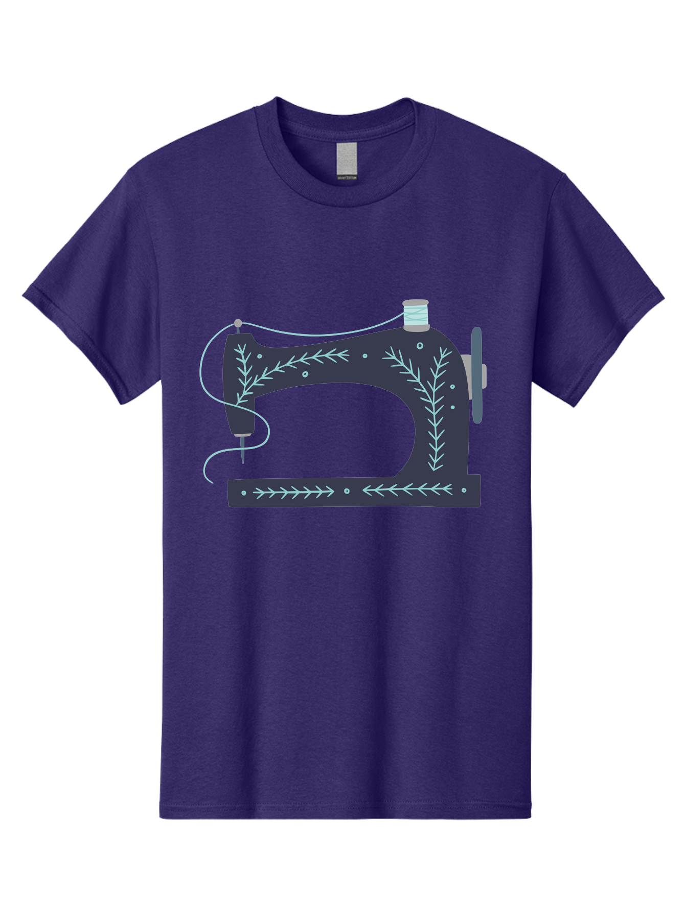 Sewing-Machine-3 Men'S Graphic Tee, 100% Cotton, Comfortable Casual Summer Wear, Machine Washable, Vintage Sewing Machine, Floral Designs, Sewing Decor, Needle And Thread, Textile Art, Creative Inspiration, Diy Fashion, Handmade Crafts Aac102