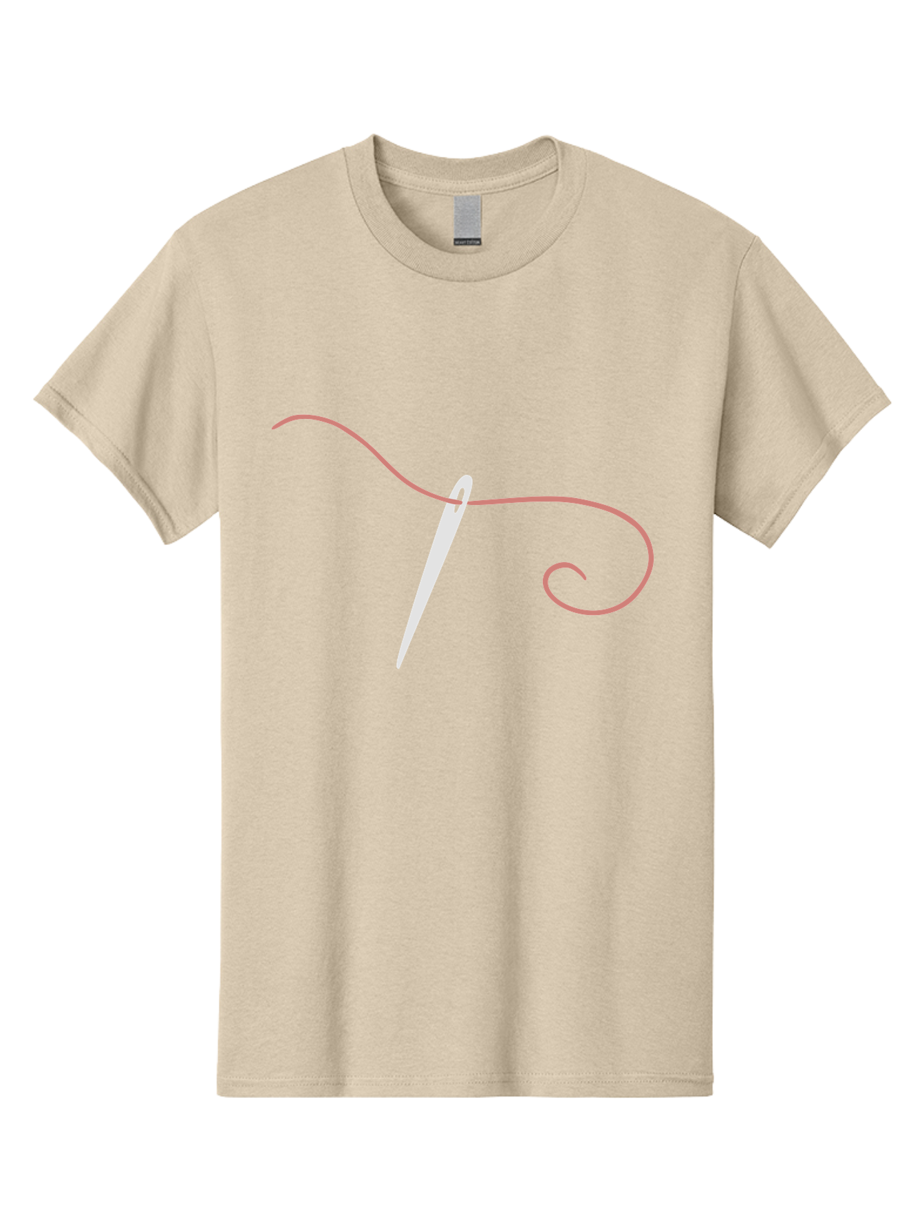 Sewing-Needle-1 Men'S Graphic Tee, 100% Cotton, Comfortable Casual Summer Wear, Machine Washable, Sewing Needle, Thread, Needlework, Stitching, Handmade, Crafting, Embroidery, Tailoring, Diy Aac108