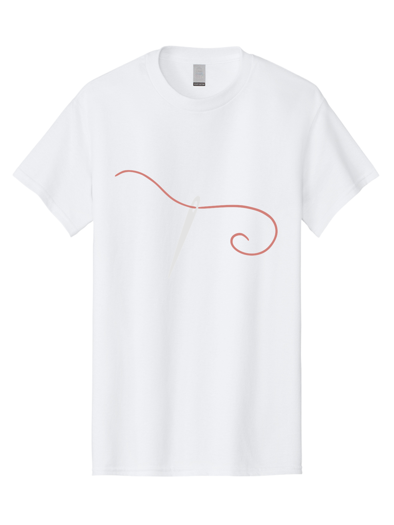 Sewing-Needle-1 Men'S Graphic Tee, 100% Cotton, Comfortable Casual Summer Wear, Machine Washable, Sewing Needle, Thread, Needlework, Stitching, Handmade, Crafting, Embroidery, Tailoring, Diy Aac108