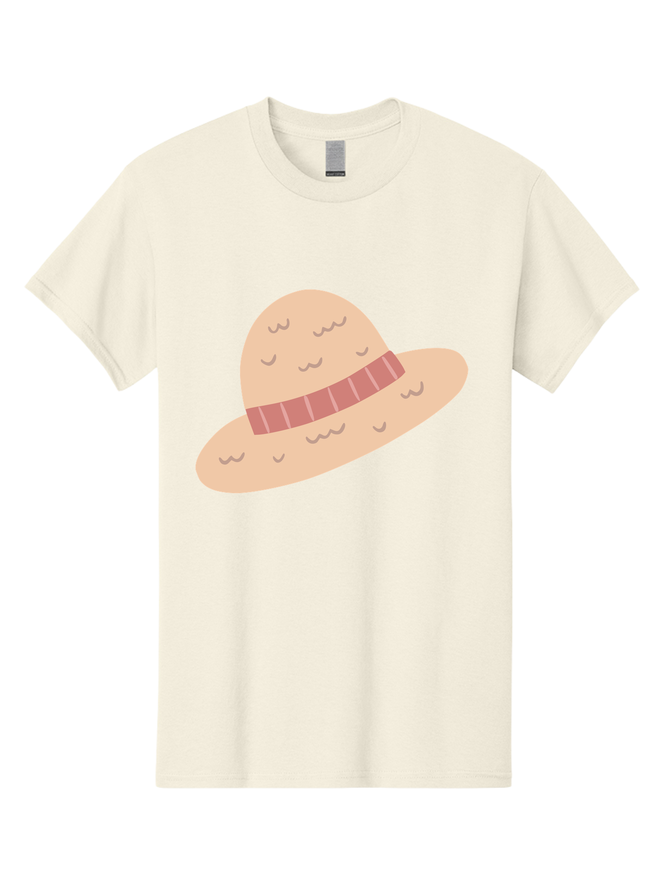 Straw-Hat Men'S Graphic Tee, 100% Cotton, Comfortable Casual Summer Wear, Machine Washable, Straw Hat With Ribbon Band, Summer Hat, Beachwear Fashion, Bohemian Style, Stylish Accessory, Outdoor Gear Aac118