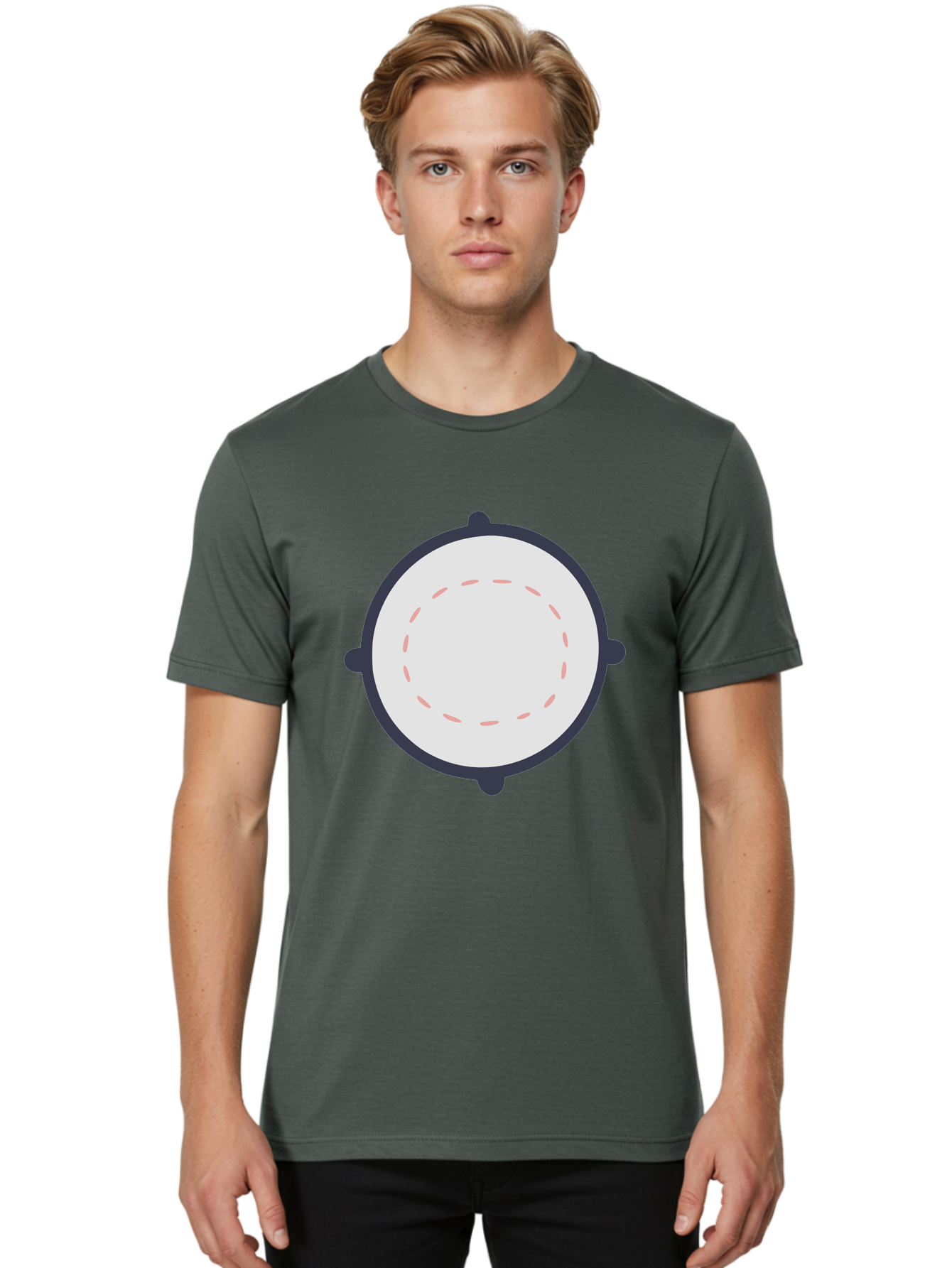 Tambourine Men'S Graphic Tee, 100% Cotton, Comfortable Casual Summer Wear, Machine Washable, Drum, Percussion Instrument, Musical Instrument, Drumhead, Drum Shell, Music, Rhythm, Beats, Drumming Aac121