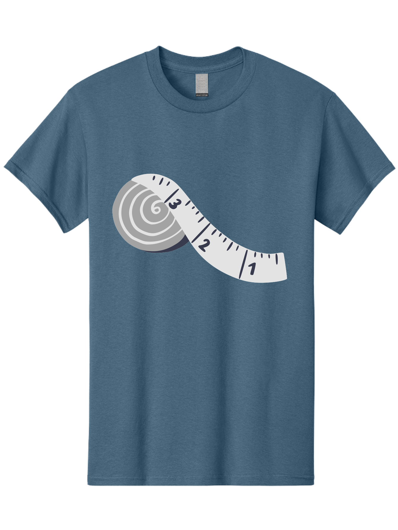 Tape-Measure Men'S Graphic Tee, 100% Cotton, Comfortable Casual Summer Wear, Machine Washable, Tape Measure, Measuring Tape, Flexible Ruler, Measurement Tool, Sewing, Crafting, Diy, Body Measurement, Weight Loss Aac122