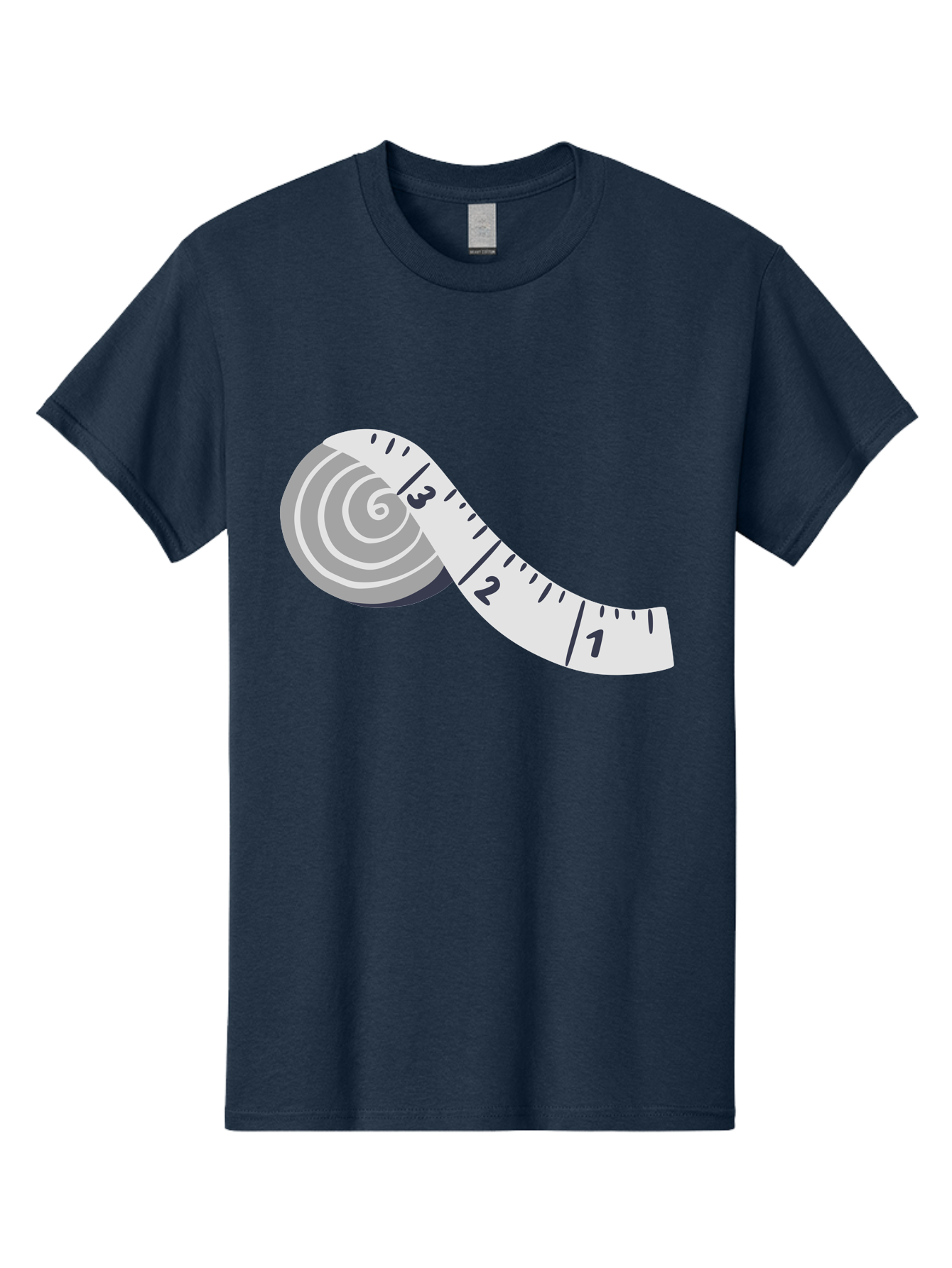 Tape-Measure Men'S Graphic Tee, 100% Cotton, Comfortable Casual Summer Wear, Machine Washable, Tape Measure, Measuring Tape, Flexible Ruler, Measurement Tool, Sewing, Crafting, Diy, Body Measurement, Weight Loss Aac122