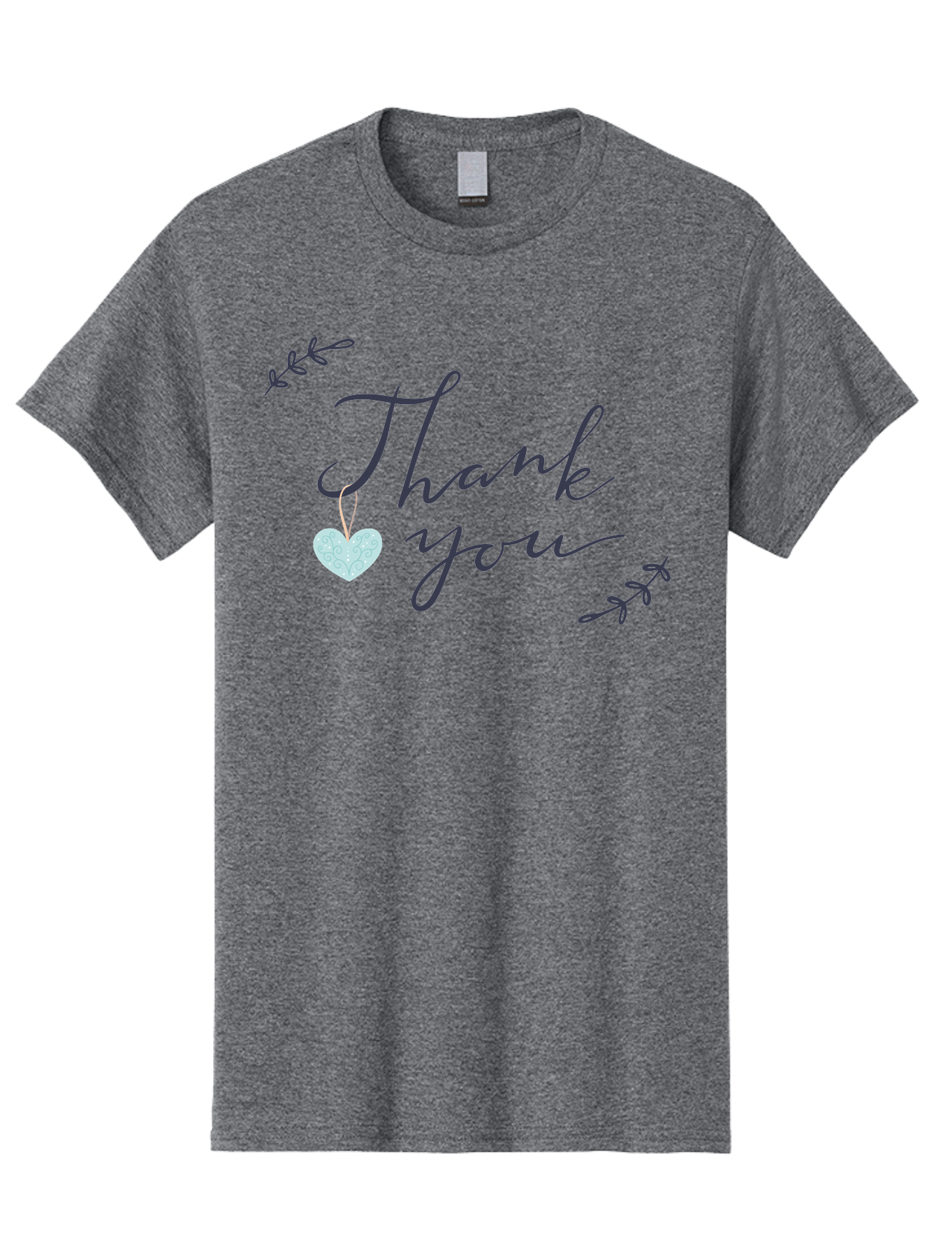 Thank-You-1 Men'S Graphic Tee, 100% Cotton, Comfortable Casual Summer Wear, Machine Washable, Thank You Message, Gratitude, Appreciation, Heart Symbol, Love, Kindness, Positive Vibes, Sweet Gesture, Purple Script, Glittery Heart Aac124