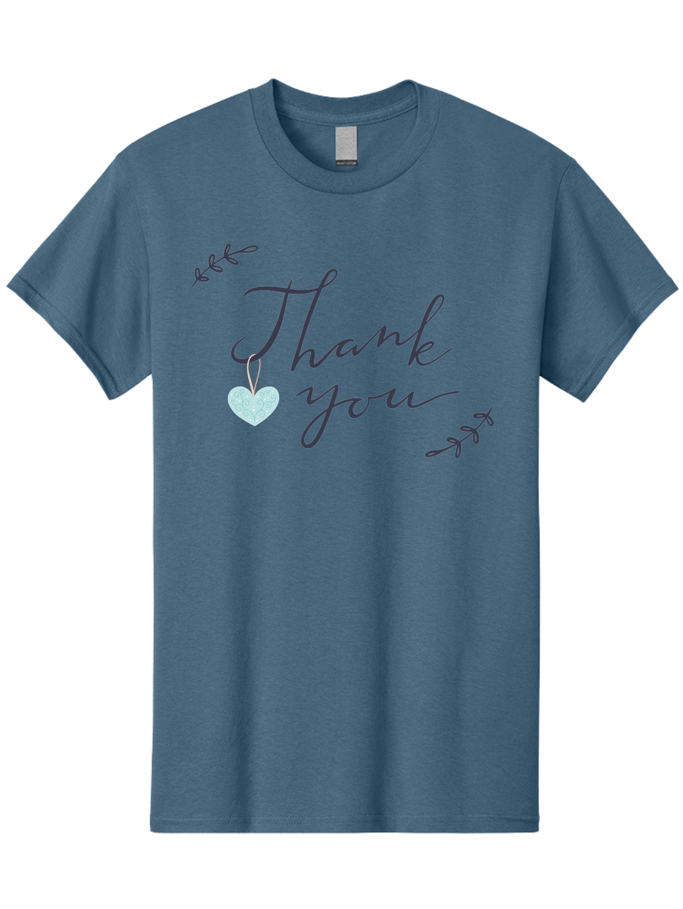 Thank-You-1 Men'S Graphic Tee, 100% Cotton, Comfortable Casual Summer Wear, Machine Washable, Thank You Message, Gratitude, Appreciation, Heart Symbol, Love, Kindness, Positive Vibes, Sweet Gesture, Purple Script, Glittery Heart Aac124