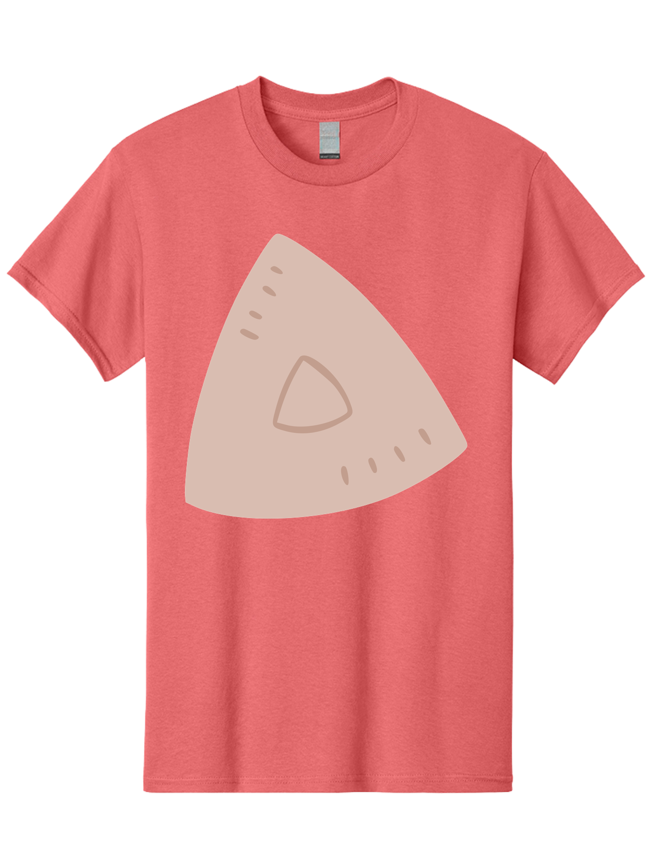 Triangle Men'S Graphic Tee, 100% Cotton, Comfortable Casual Summer Wear, Machine Washable, Tricorn Hat, Pirate Hat, Historical Fashion, 18Th Century Style, Cartoon Illustration, Minimalist Design, Simple Shapes, Muted Colors, Vintage Accessory Aac129