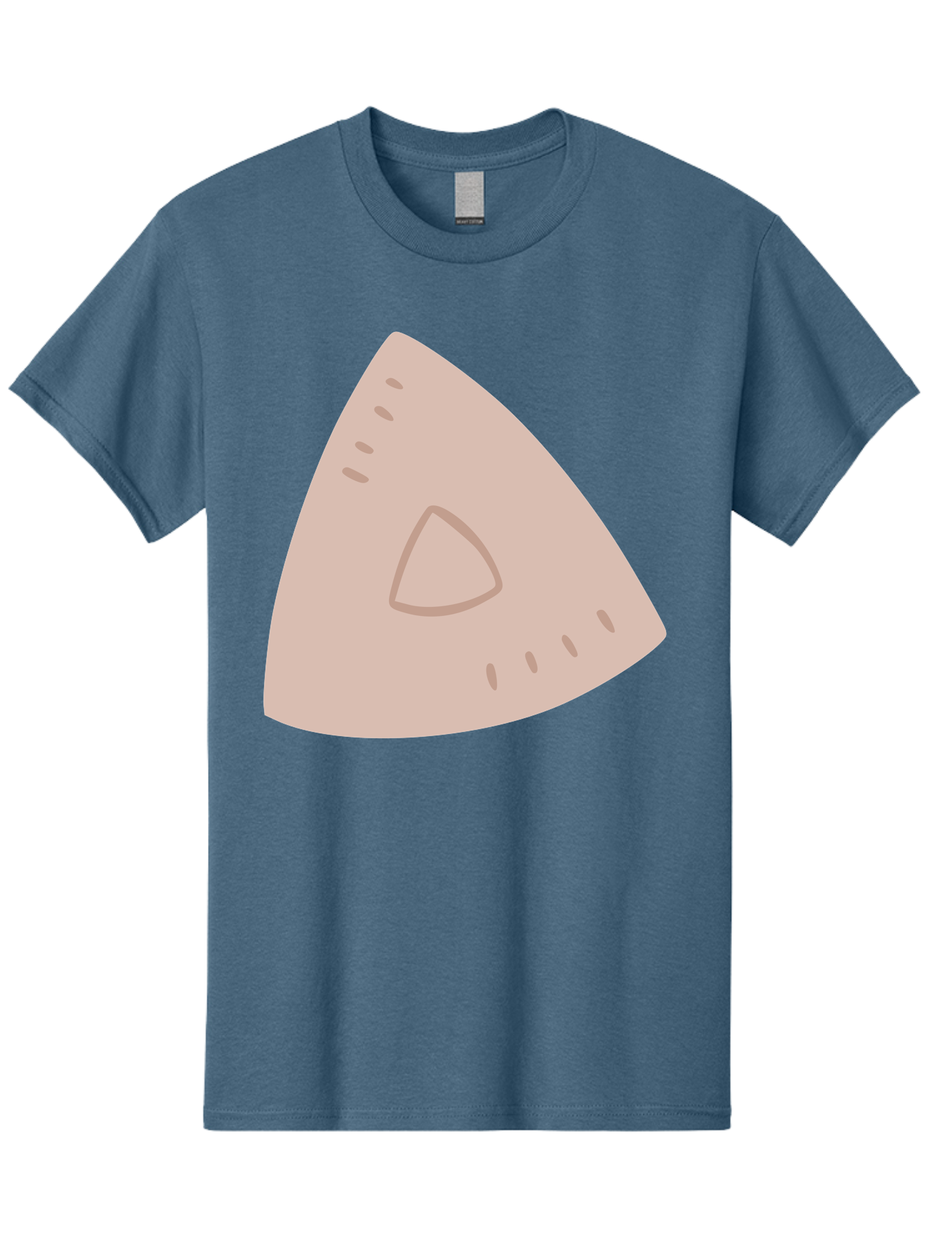 Triangle Men'S Graphic Tee, 100% Cotton, Comfortable Casual Summer Wear, Machine Washable, Tricorn Hat, Pirate Hat, Historical Fashion, 18Th Century Style, Cartoon Illustration, Minimalist Design, Simple Shapes, Muted Colors, Vintage Accessory Aac129