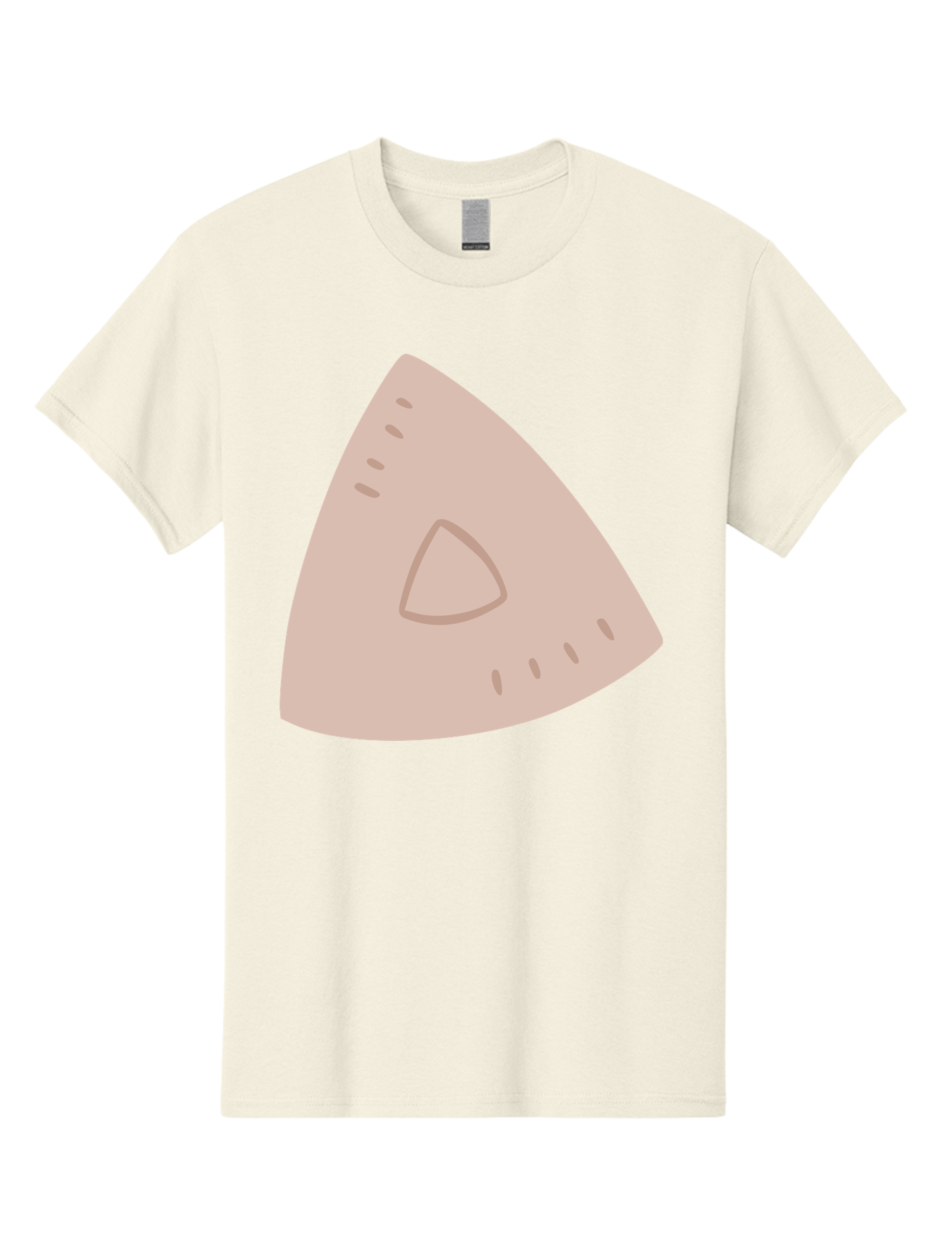 Triangle Men'S Graphic Tee, 100% Cotton, Comfortable Casual Summer Wear, Machine Washable, Tricorn Hat, Pirate Hat, Historical Fashion, 18Th Century Style, Cartoon Illustration, Minimalist Design, Simple Shapes, Muted Colors, Vintage Accessory Aac129