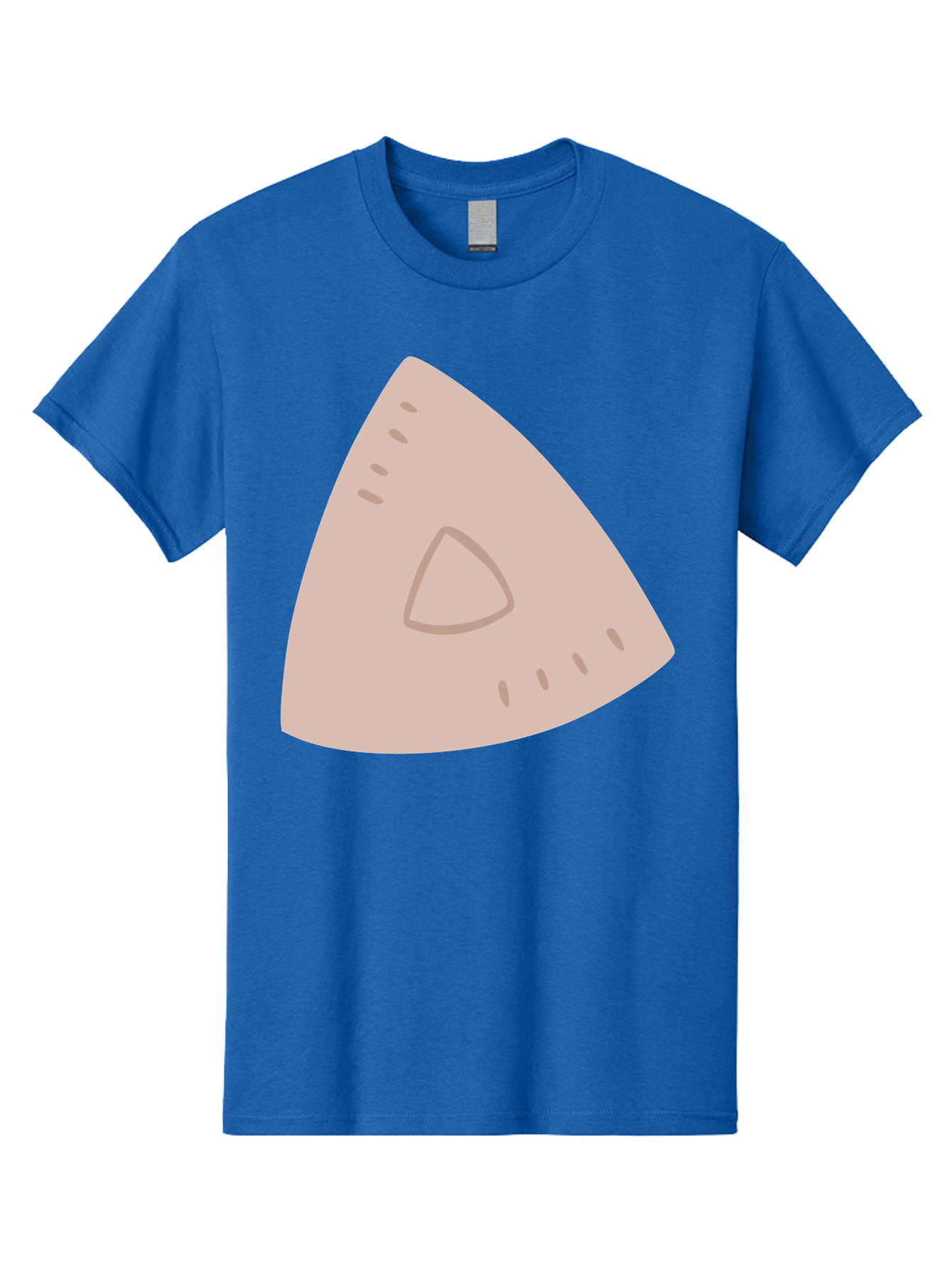 Triangle Men'S Graphic Tee, 100% Cotton, Comfortable Casual Summer Wear, Machine Washable, Tricorn Hat, Pirate Hat, Historical Fashion, 18Th Century Style, Cartoon Illustration, Minimalist Design, Simple Shapes, Muted Colors, Vintage Accessory Aac129