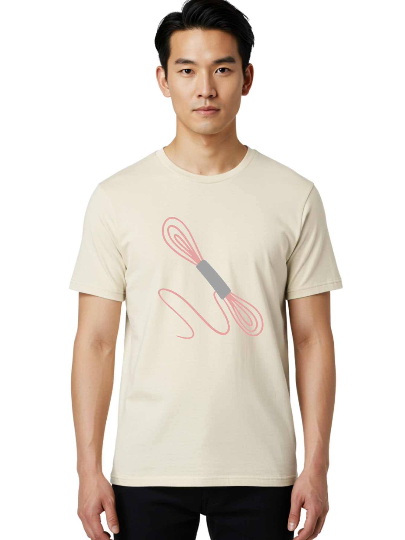 Whisk Men'S Graphic Tee, 100% Cotton, Comfortable Casual Summer Wear, Machine Washable, Cooking Utensils, Kitchen Tools, Whisk Design, Creative Graphics, Pastel Colors, Kitchenware, Cooking Essentials Aac133