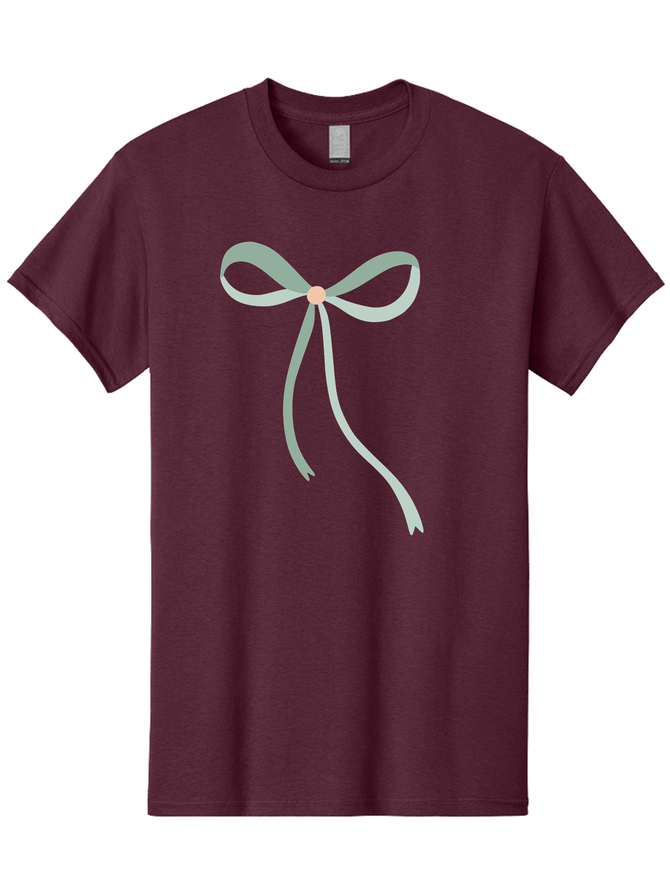 White-Bow Men'S Graphic Tee, 100% Cotton, Comfortable Casual Summer Wear, Machine Washable, Grey Ribbon, Bow Decoration, Gift Wrapping, Celebratory Decor, Party Favors, Elegant Design, Soft Pastel, Minimalist Style Aac134