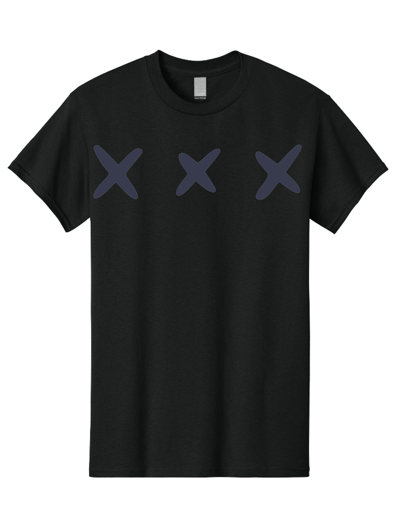 X-Marks-1 Men'S Graphic Tee, 100% Cotton, Comfortable Casual Summer Wear, Machine Washable, X Symbol, Delete Icon, Close Button, Cancel Sign, Cross Mark, Removal Indicator, Negative Symbol Aac142