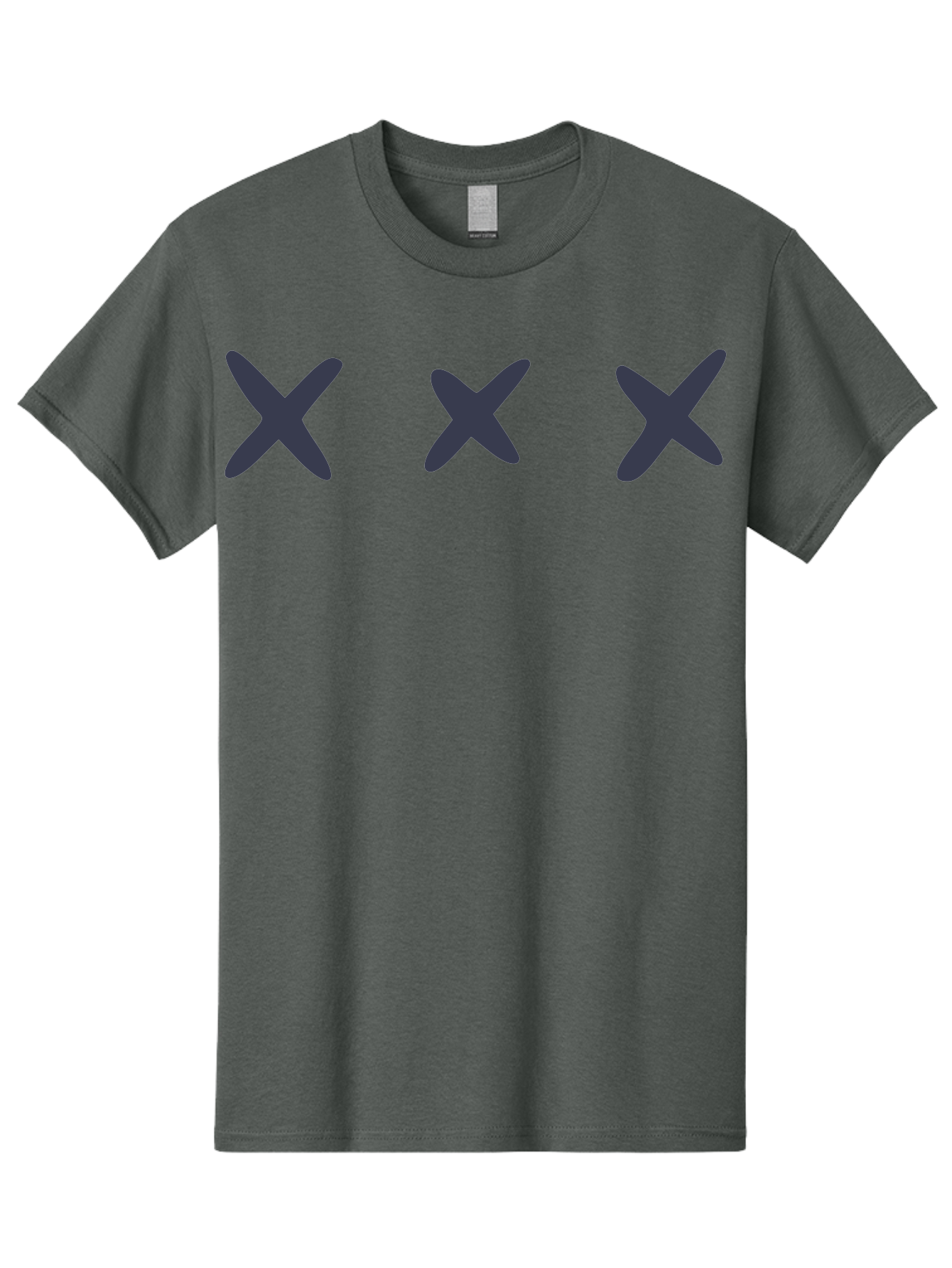 X-Marks-1 Men'S Graphic Tee, 100% Cotton, Comfortable Casual Summer Wear, Machine Washable, X Symbol, Delete Icon, Close Button, Cancel Sign, Cross Mark, Removal Indicator, Negative Symbol Aac142