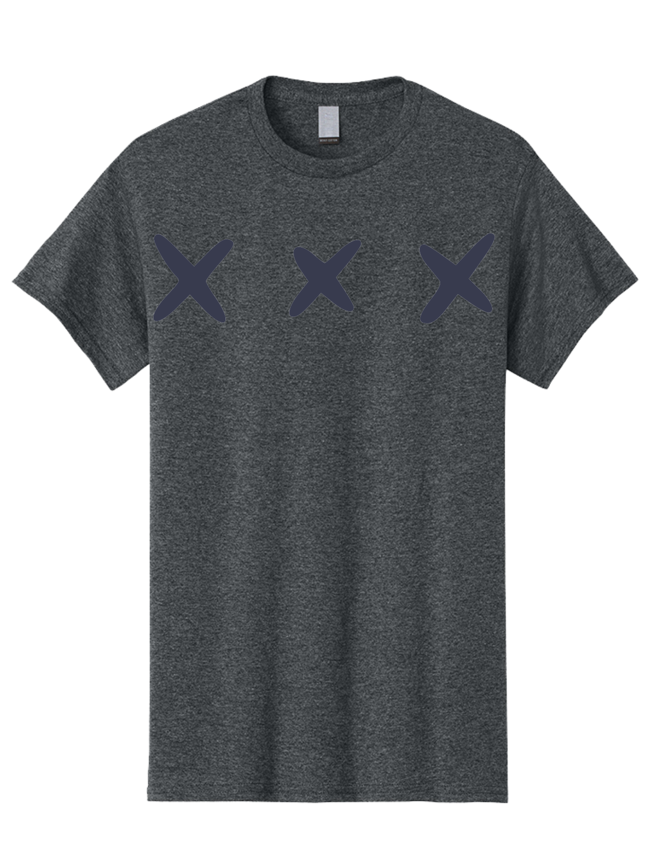 X-Marks-1 Men'S Graphic Tee, 100% Cotton, Comfortable Casual Summer Wear, Machine Washable, X Symbol, Delete Icon, Close Button, Cancel Sign, Cross Mark, Removal Indicator, Negative Symbol Aac142