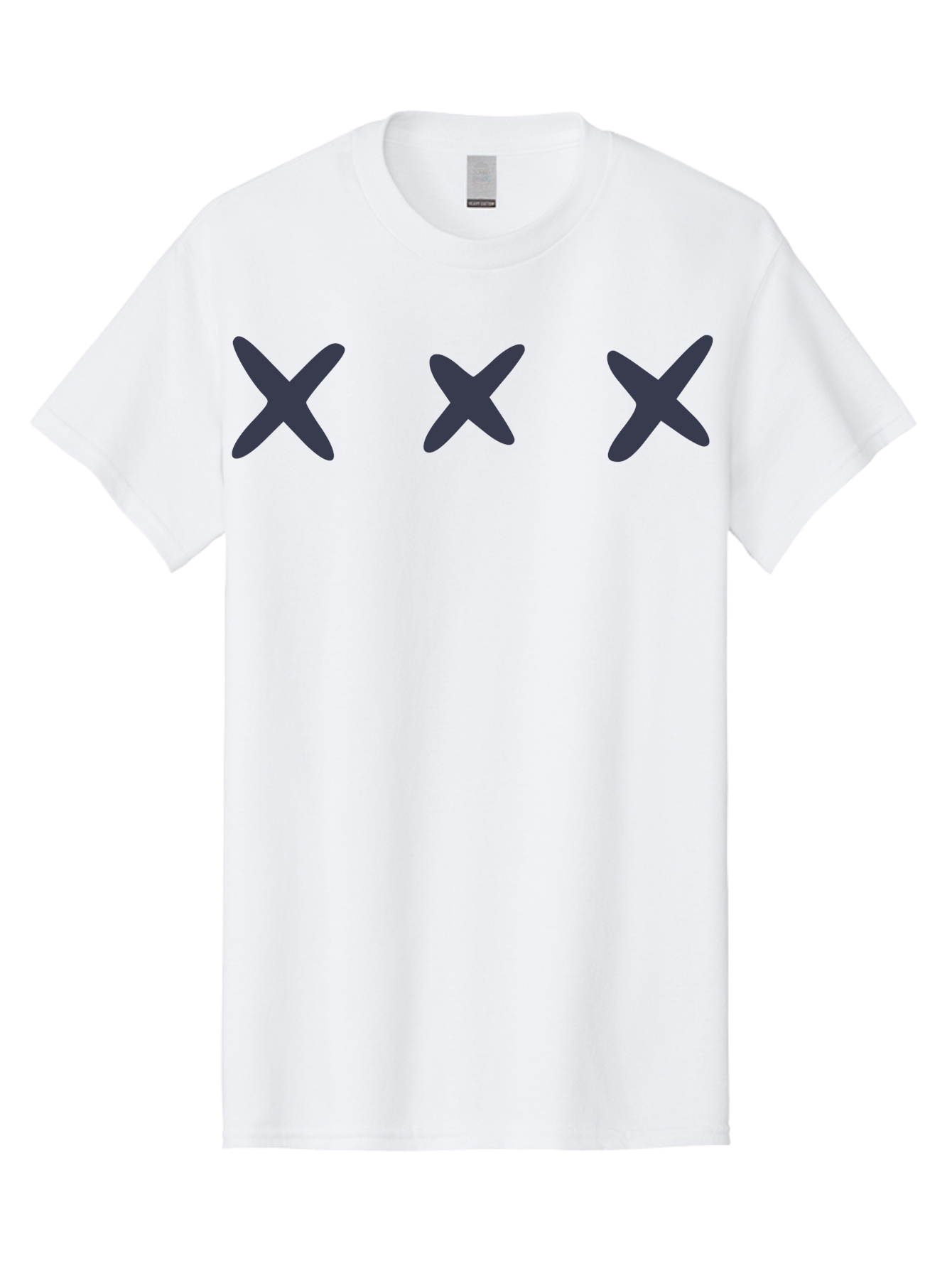 X-Marks-1 Men'S Graphic Tee, 100% Cotton, Comfortable Casual Summer Wear, Machine Washable, X Symbol, Delete Icon, Close Button, Cancel Sign, Cross Mark, Removal Indicator, Negative Symbol Aac142