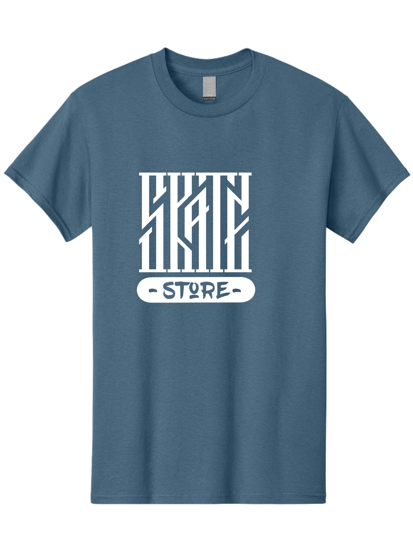 Hyn-Store Men'S Graphic Tee, 100% Cotton, Comfortable Casual Summer Wear, Machine Washable, Stylish Typography, Store Branding, Hyln Store, Modern Logo, Minimalist Design, Retail Identity, Green And White Color Scheme, Fashion Branding Aac150