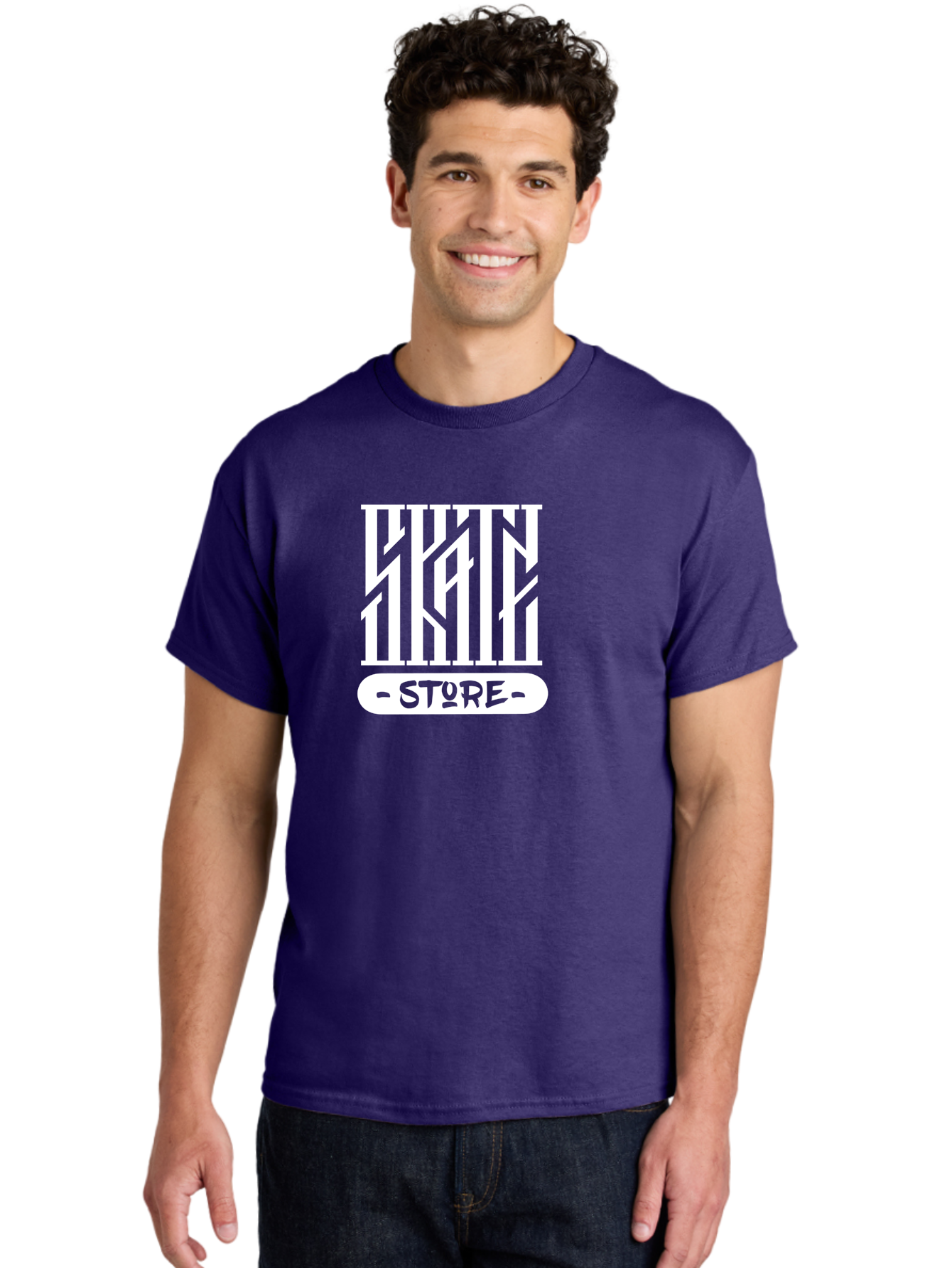 Hyn-Store Men'S Graphic Tee, 100% Cotton, Comfortable Casual Summer Wear, Machine Washable, Stylish Typography, Store Branding, Hyln Store, Modern Logo, Minimalist Design, Retail Identity, Green And White Color Scheme, Fashion Branding Aac150