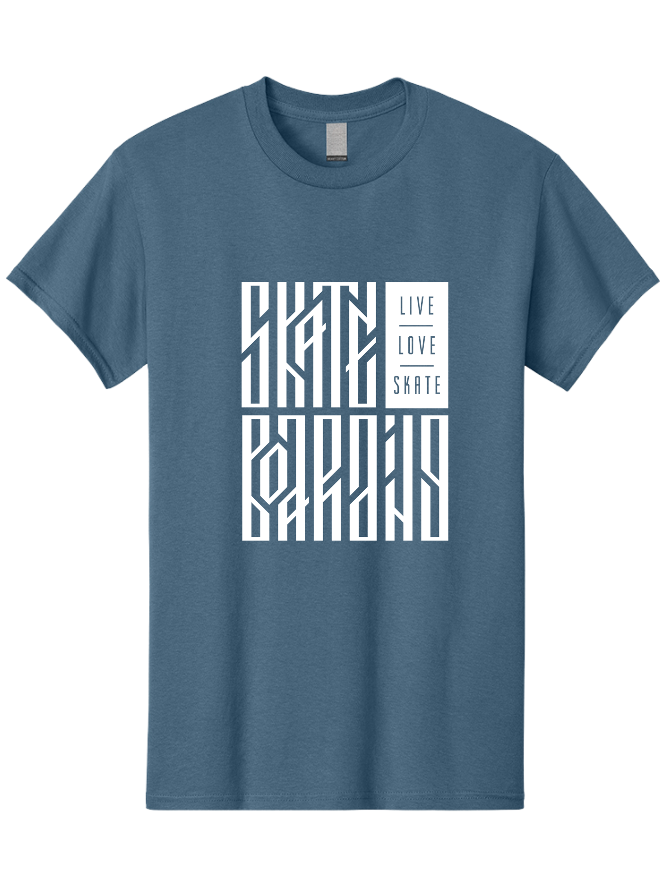 Live-Love-Skate-1 Men'S Graphic Tee, 100% Cotton, Comfortable Casual Summer Wear, Machine Washable, Skateboarding Culture, Action Sports, Extreme Sports, Skate Lifestyle, Streetwear Fashion, Urban Style, Skateboard Graphics, Skateboard Art Aac153