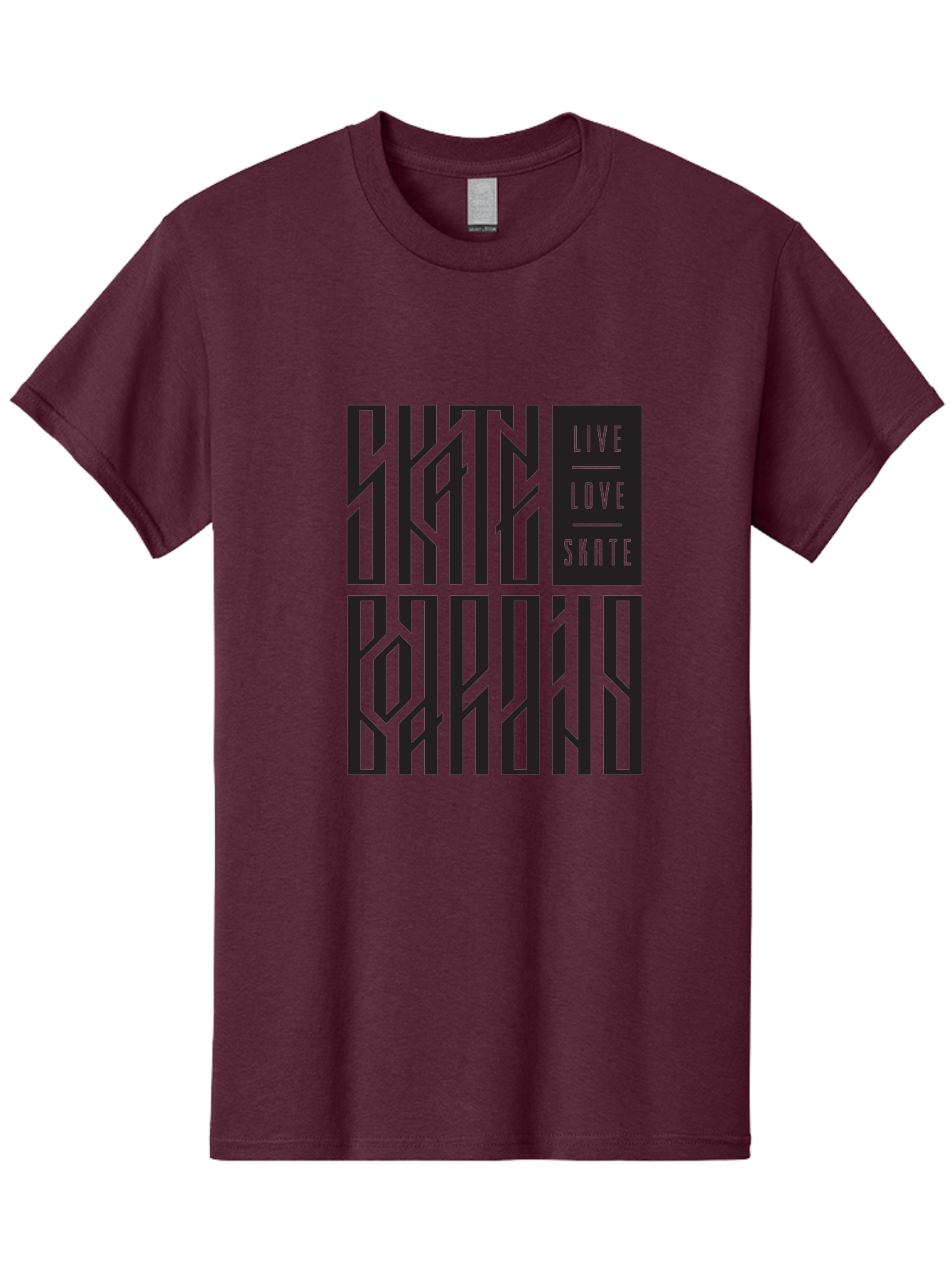 Live-Love-Skate Men'S Graphic Tee, 100% Cotton, Comfortable Casual Summer Wear, Machine Washable, Street Art Style, Skate Culture, Bold Typography, Urban Lifestyle, Action Sports, Graffiti-Inspired Design, Skateboarding Community Aac154