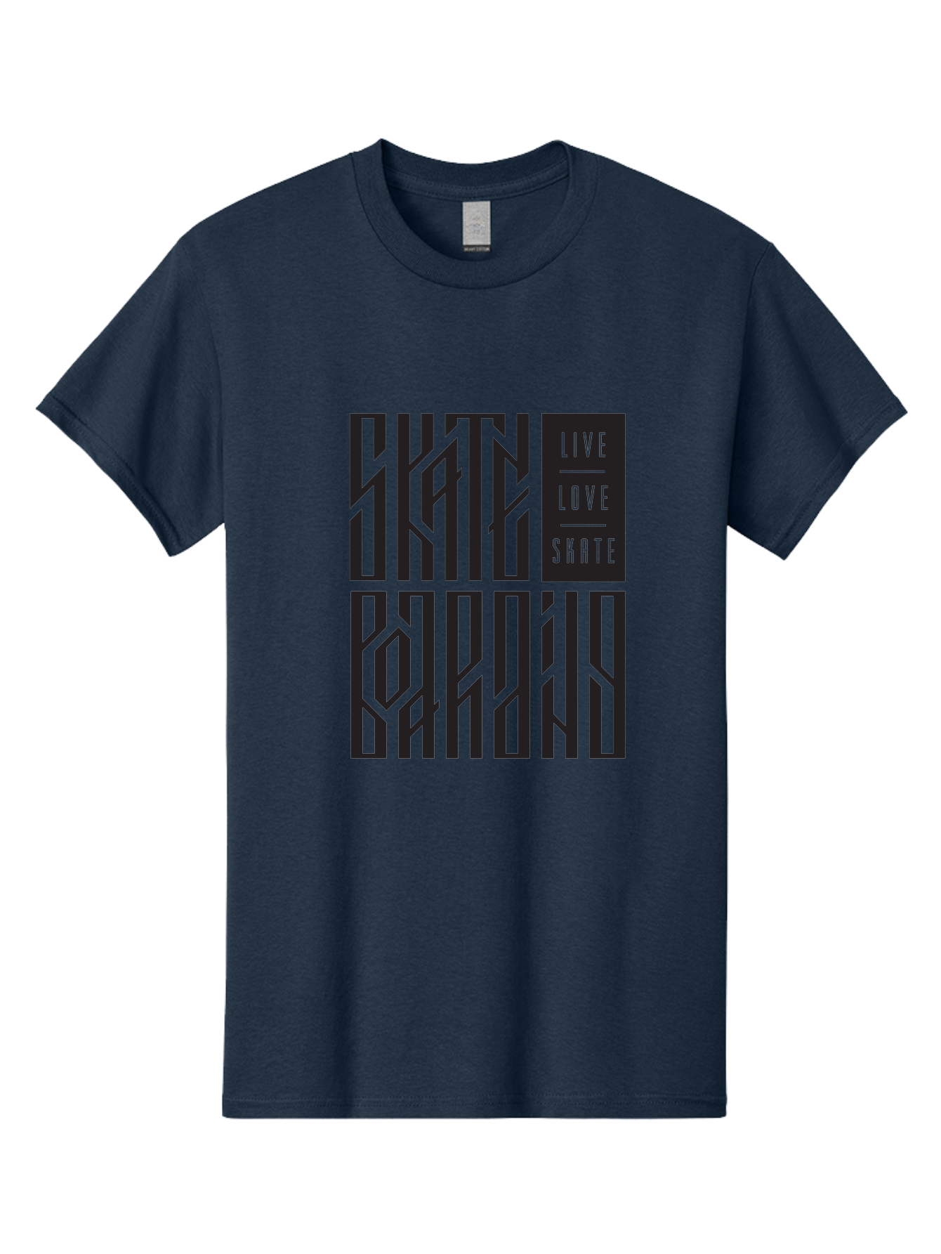 Live-Love-Skate Men'S Graphic Tee, 100% Cotton, Comfortable Casual Summer Wear, Machine Washable, Street Art Style, Skate Culture, Bold Typography, Urban Lifestyle, Action Sports, Graffiti-Inspired Design, Skateboarding Community Aac154