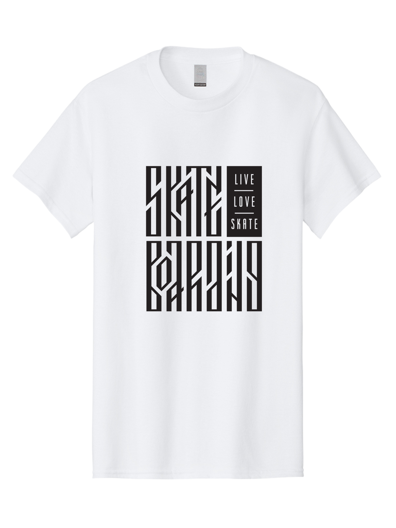 Live-Love-Skate Men'S Graphic Tee, 100% Cotton, Comfortable Casual Summer Wear, Machine Washable, Street Art Style, Skate Culture, Bold Typography, Urban Lifestyle, Action Sports, Graffiti-Inspired Design, Skateboarding Community Aac154