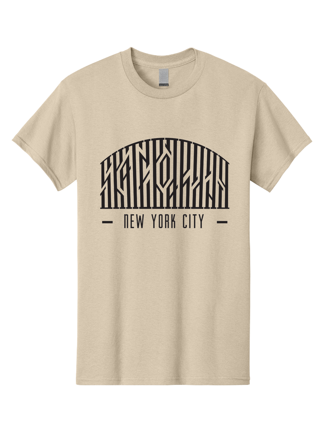 Manhattan-New-York-City Men'S Graphic Tee, 100% Cotton, Comfortable Casual Summer Wear, Machine Washable, New York City, Nyc, Manhattan, City Life, Urban Landscape, Graphic Design, Typography, Cityscape, Modern Art, Abstract Design Aac156