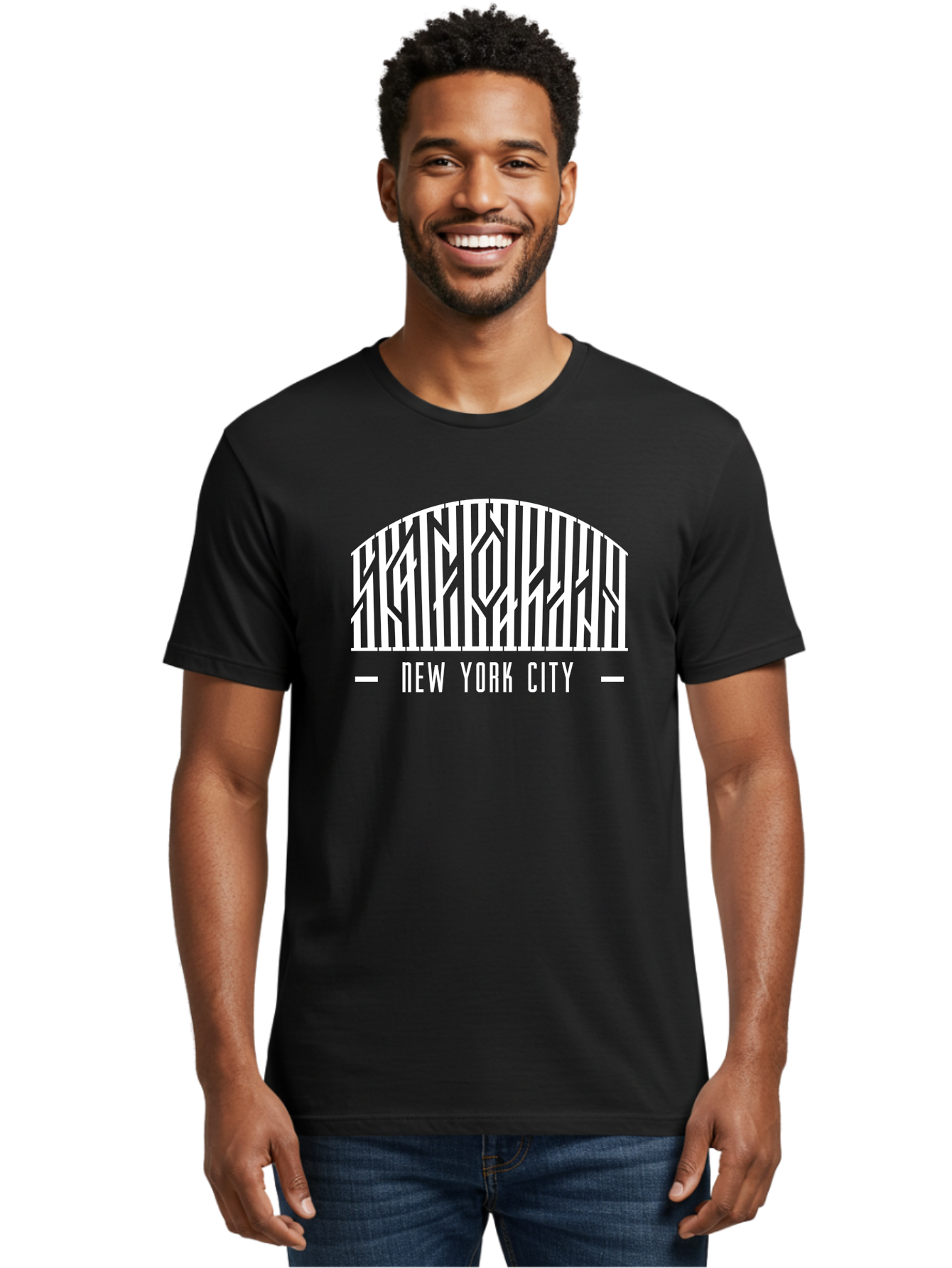 New-York-City Men'S Graphic Tee, 100% Cotton, Comfortable Casual Summer Wear, Machine Washable, New York City, Brooklyn Bridge, Cityscape, Urban Landscape, Iconic Landmarks, Nyc, Bridge Design, Modern Architecture, City View Aac157