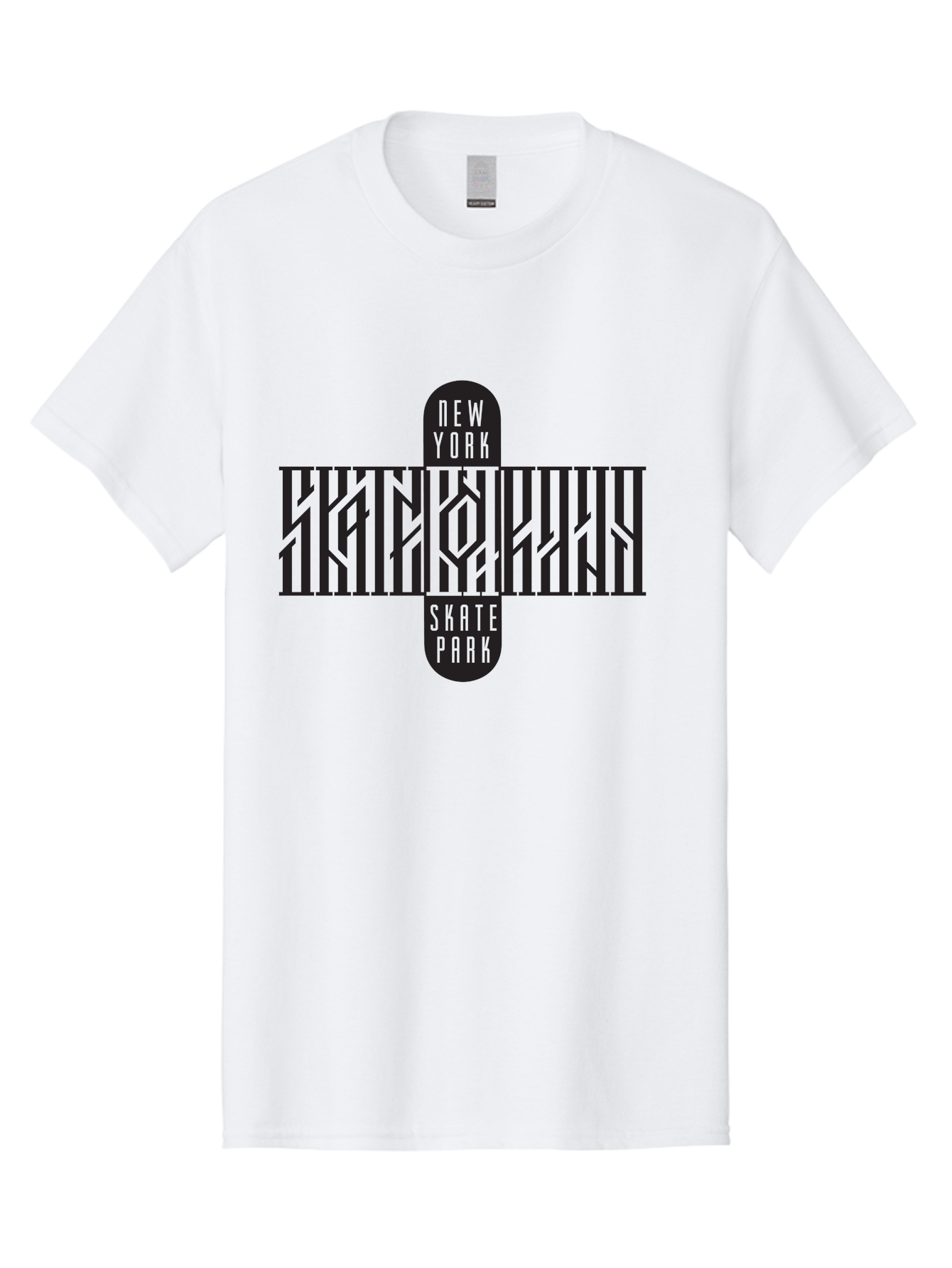 New-York-Skate-Park-1 Men'S Graphic Tee, 100% Cotton, Comfortable Casual Summer Wear, Machine Washable, Skateboard Logo, Skate Park Design, New York Skate Culture, Streetwear Graphics, Skateboarding Lifestyle, Graphic Design Elements, Aac158