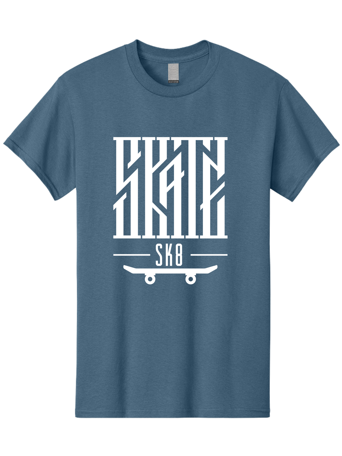 Sk8-1 Men'S Graphic Tee, 100% Cotton, Comfortable Casual Summer Wear, Machine Washable, Stylish Typography, Skateboard Culture, Sk8 Logo, White Graphics, Skateboarding Lifestyle, Streetwear Fashion, Graphic Design Aac160