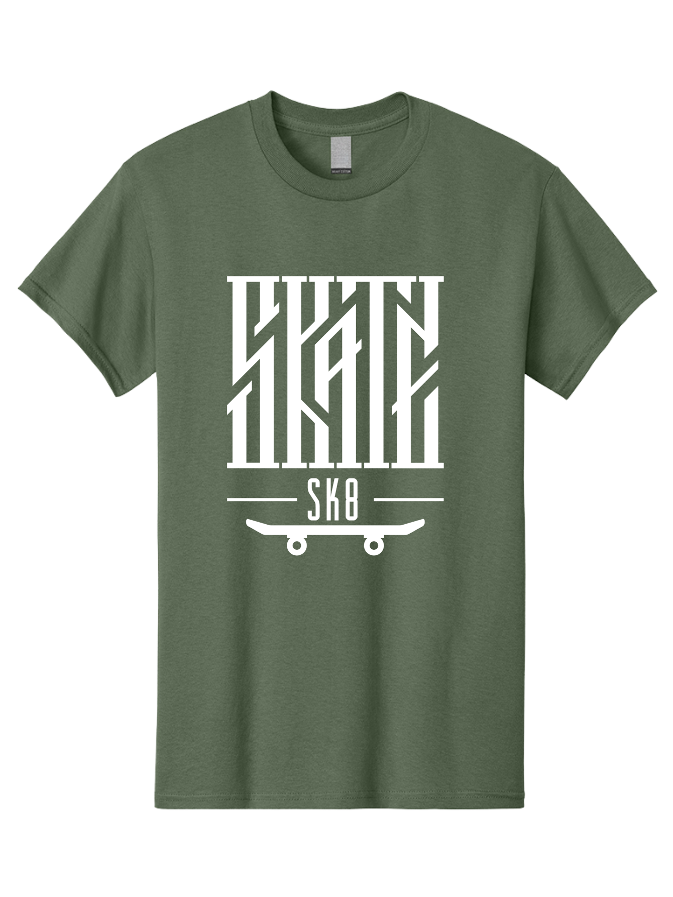 Sk8-1 Men'S Graphic Tee, 100% Cotton, Comfortable Casual Summer Wear, Machine Washable, Stylish Typography, Skateboard Culture, Sk8 Logo, White Graphics, Skateboarding Lifestyle, Streetwear Fashion, Graphic Design Aac160