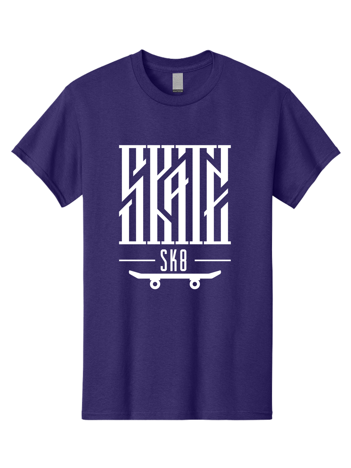 Sk8-1 Men'S Graphic Tee, 100% Cotton, Comfortable Casual Summer Wear, Machine Washable, Stylish Typography, Skateboard Culture, Sk8 Logo, White Graphics, Skateboarding Lifestyle, Streetwear Fashion, Graphic Design Aac160